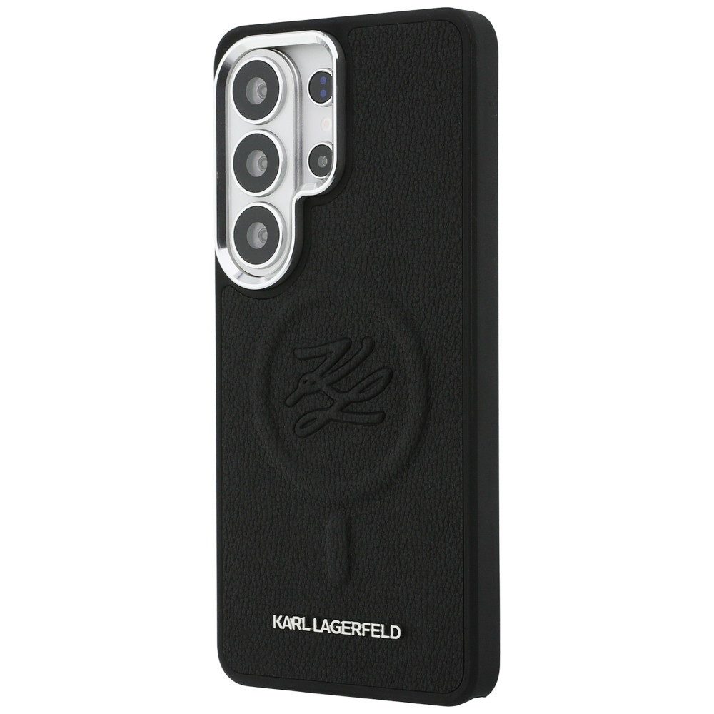 KARL LAGERFELD Handyhülle Galaxy S26 Ultra Kunstleder schwarz Initialien MagSafe Logo 6,9 Zoll, Kantenschutz