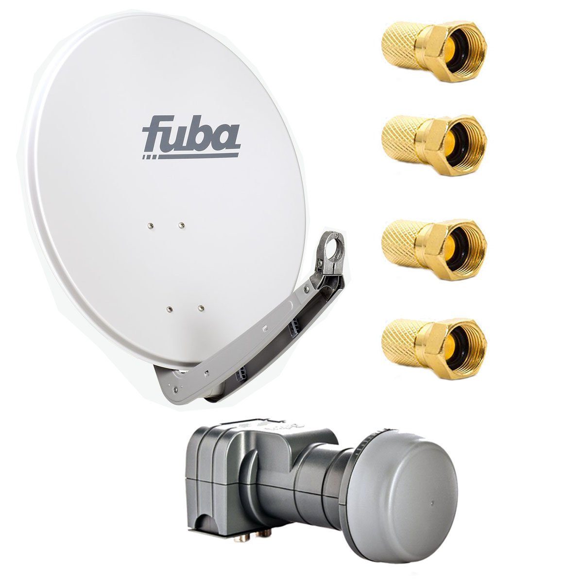 DAA 650 G SAT Anlage Alu Grau DEK 217 Twin-LNB 8x F-Stecker HDTV 4K SAT-Antenne
