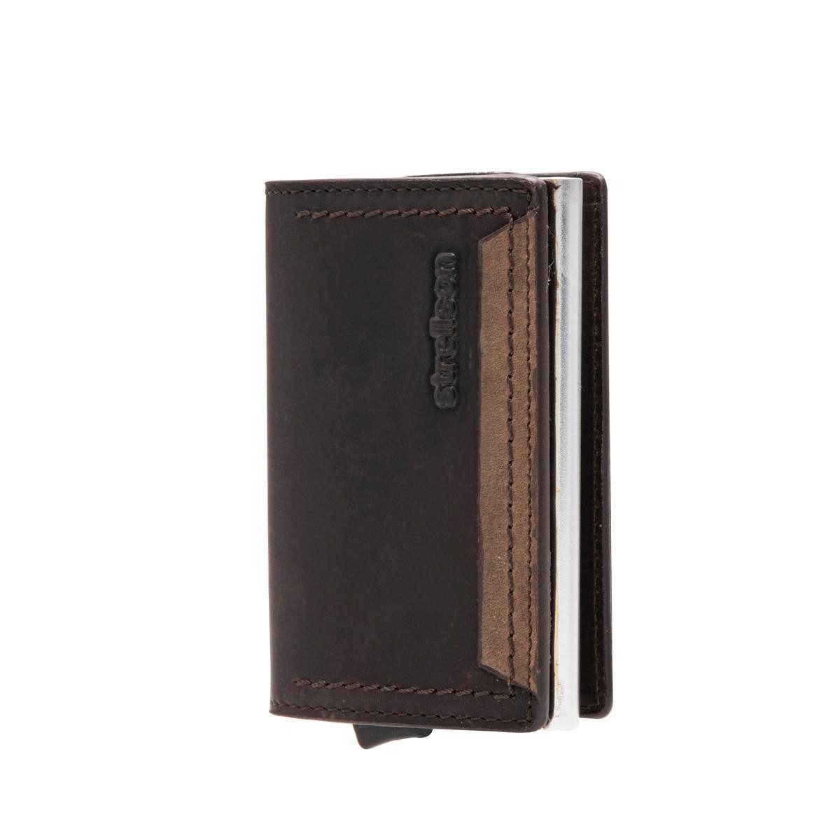 Strellson Geldbörse Camden C-one E-cage sv8o Herren Geldbörsen/Kartenetui Leder Hochformat (1 Stück, 1-tlg., B/H/T)ca. 7/10/2 cm), RFID-Schutz