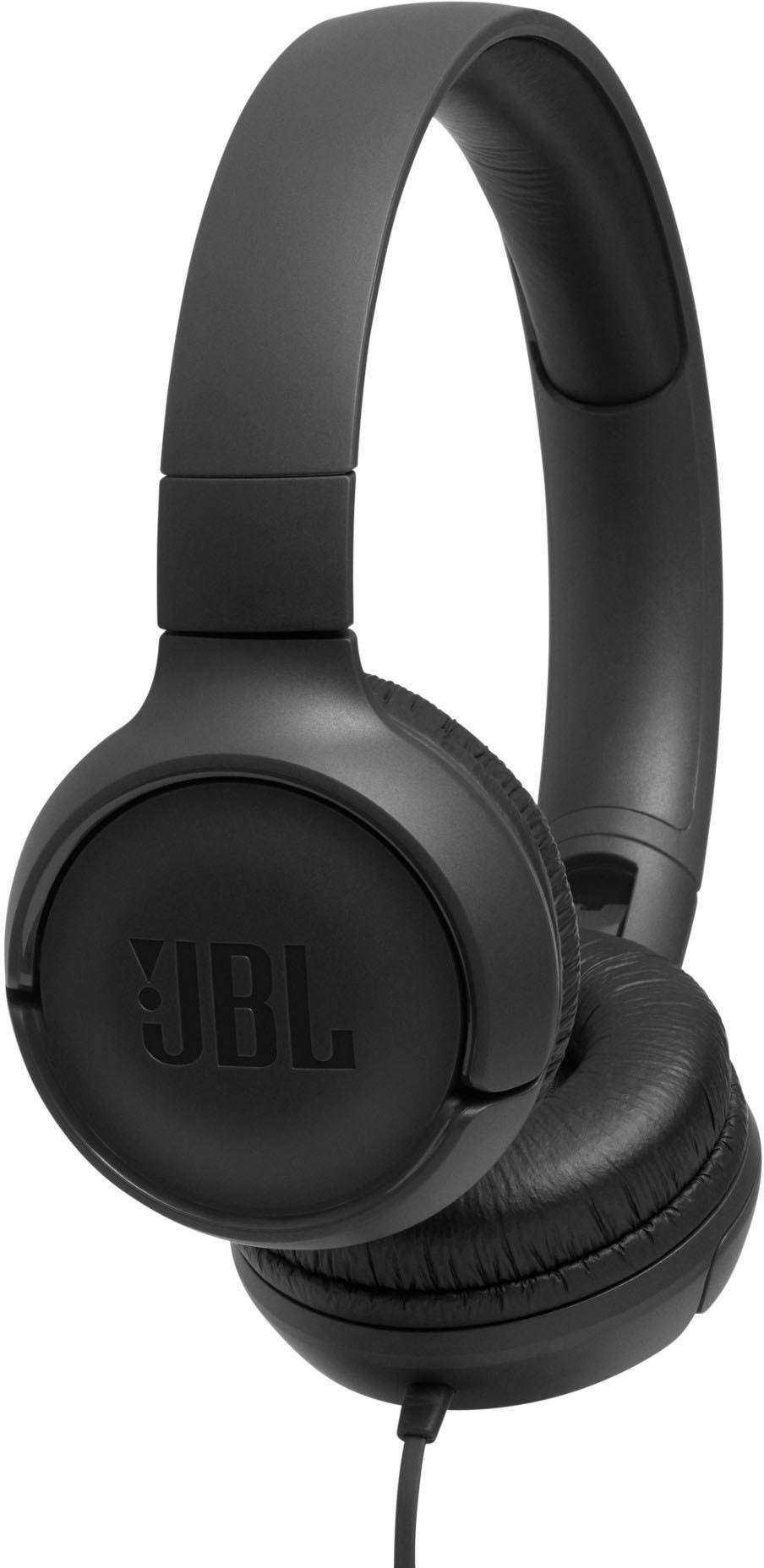 JBL TUNE 500 On-Ear-Kopfhörer (Sprachsteuerung, schwarz Siri) Google Assistant