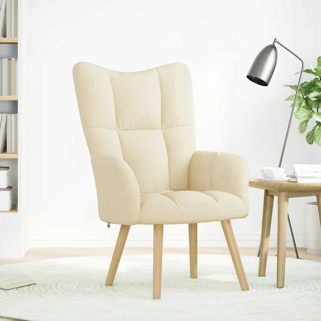 vidaXL Sessel Relaxsessel Creme Stoff (1-St) günstig online kaufen
