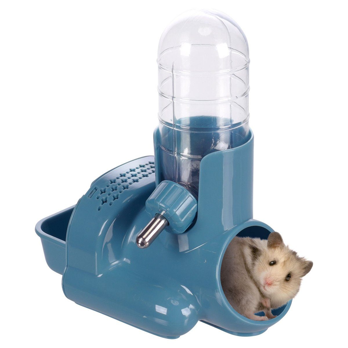 Flamingo Wasserspender Trinkflasche & Futternapf Hamtaro Zyan