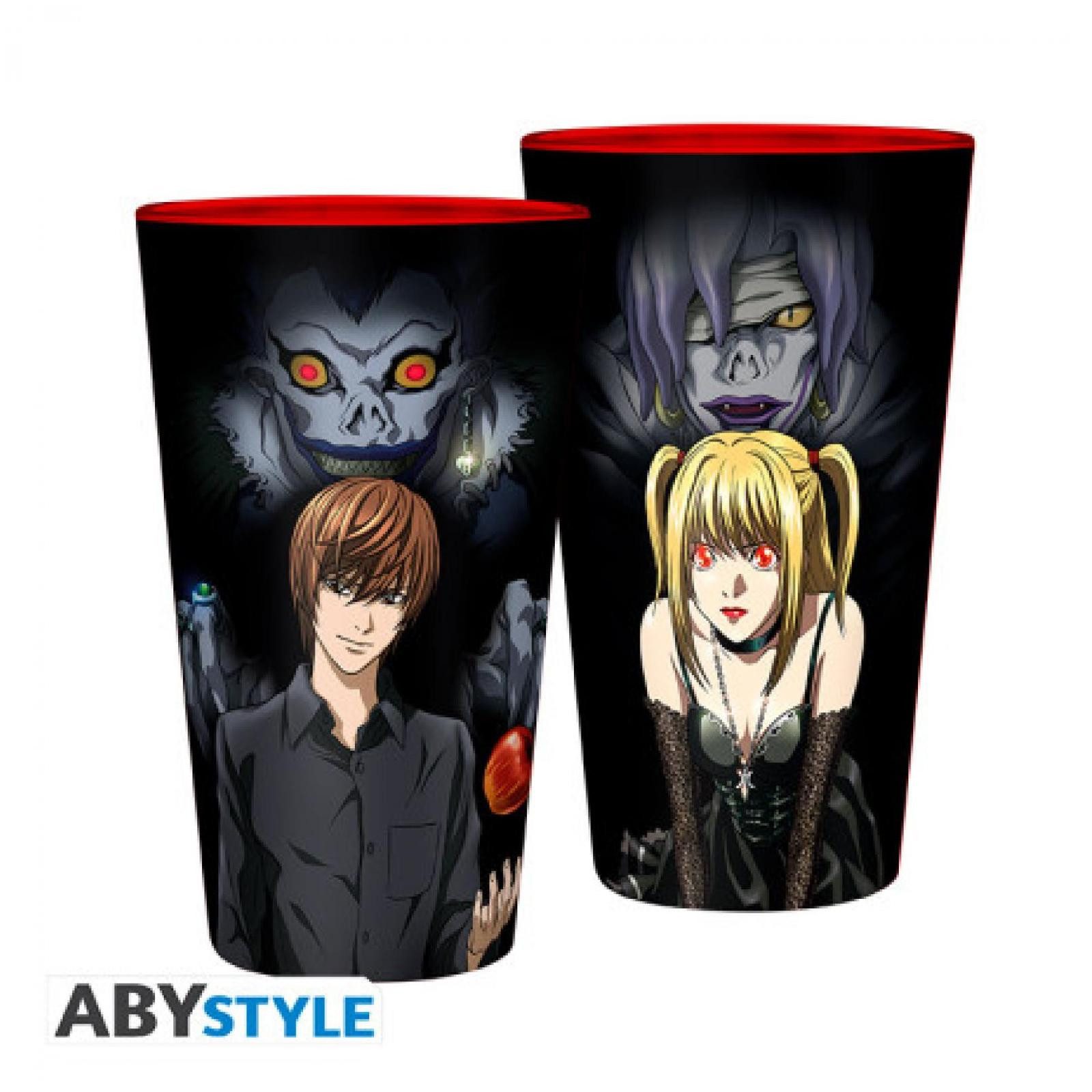 ABYstyle Tasse DEATH NOTE - Large Glass - 400ml - Light & Misa