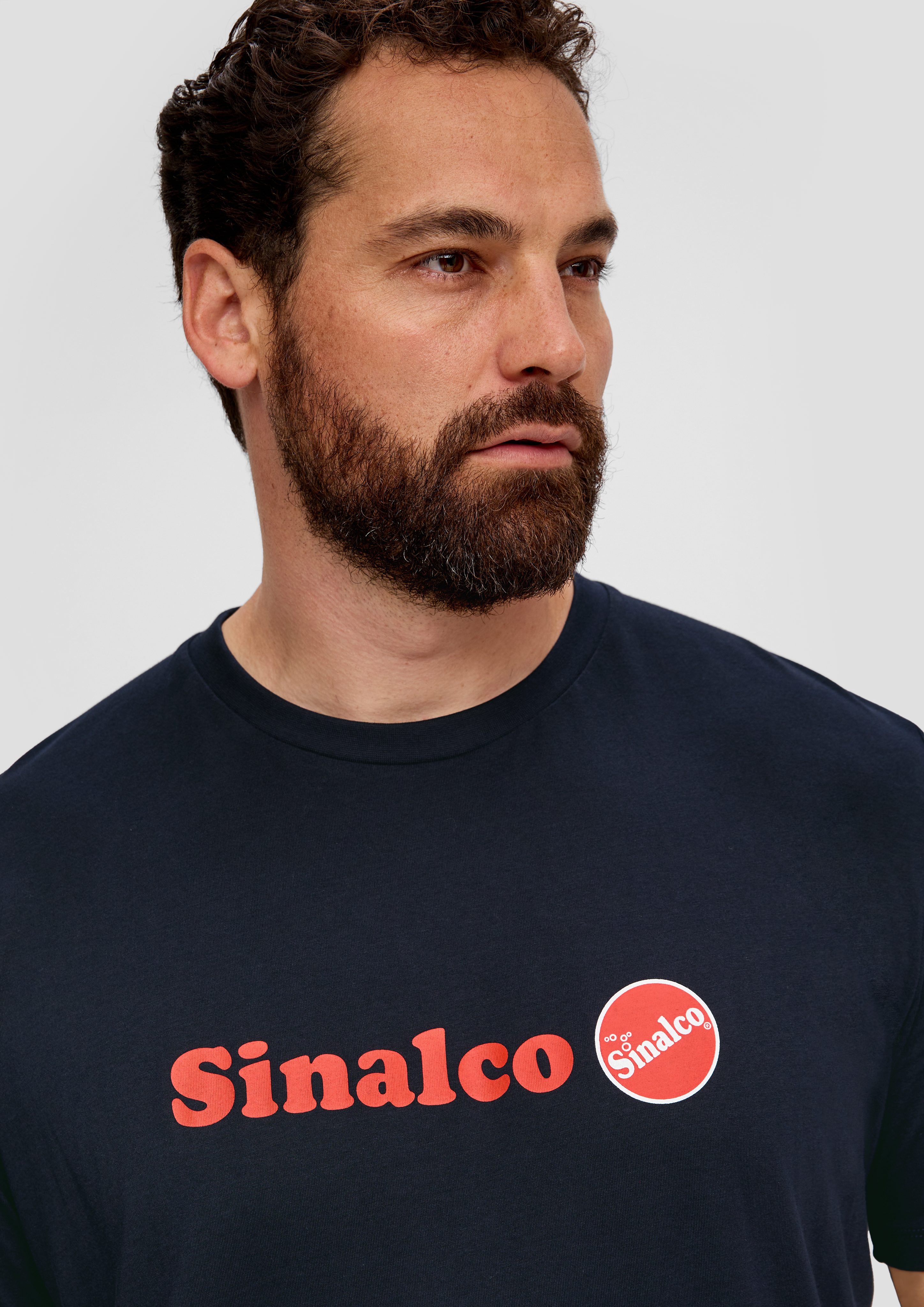 s.Oliver Kurzarmshirt Jersey-T-Shirt mit Sinalco®-Print Artwork günstig online kaufen