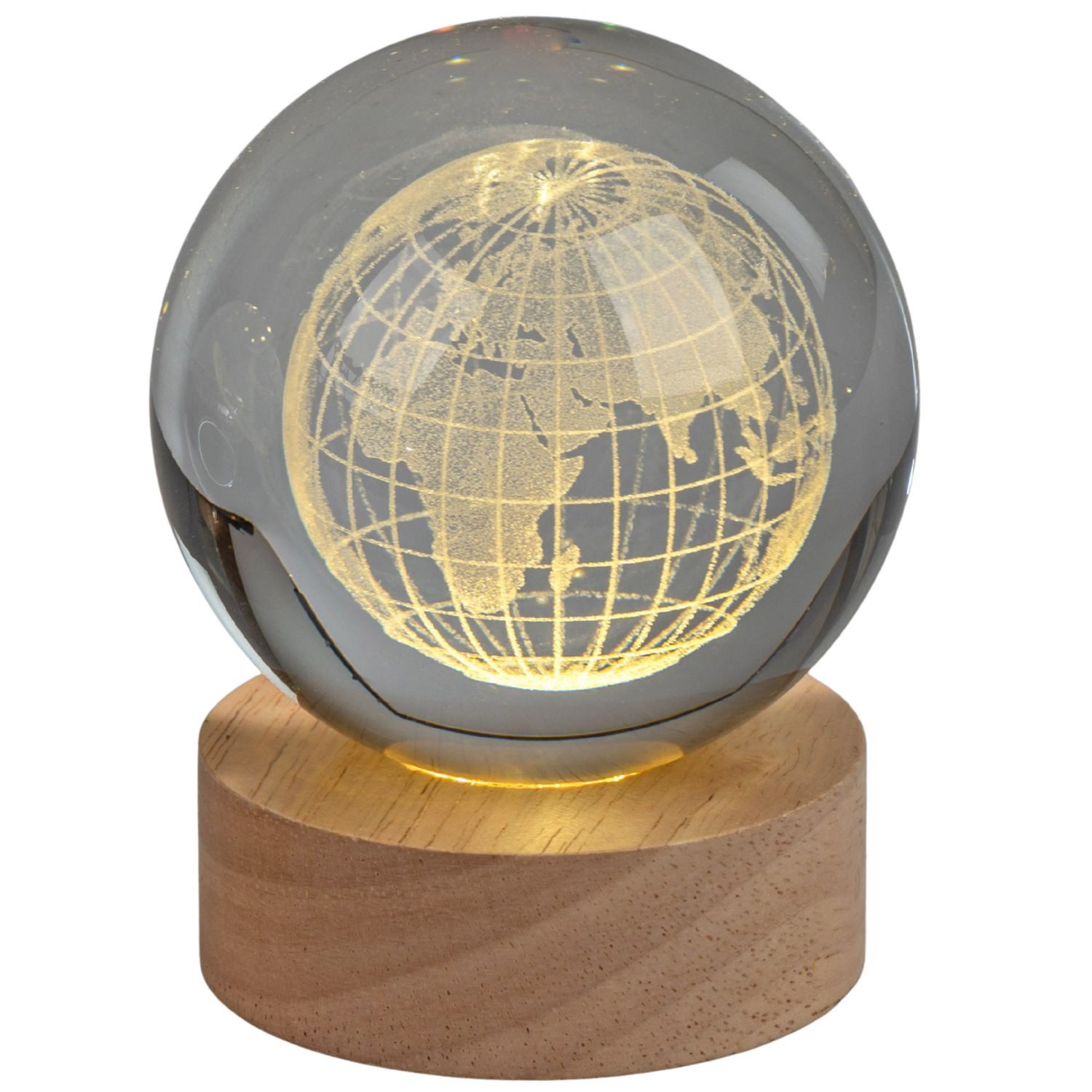 formano LED Tischleuchte Kristallkugel, LED, Höhe: 10cm, Farbe: transparent, Motiv: Kristall