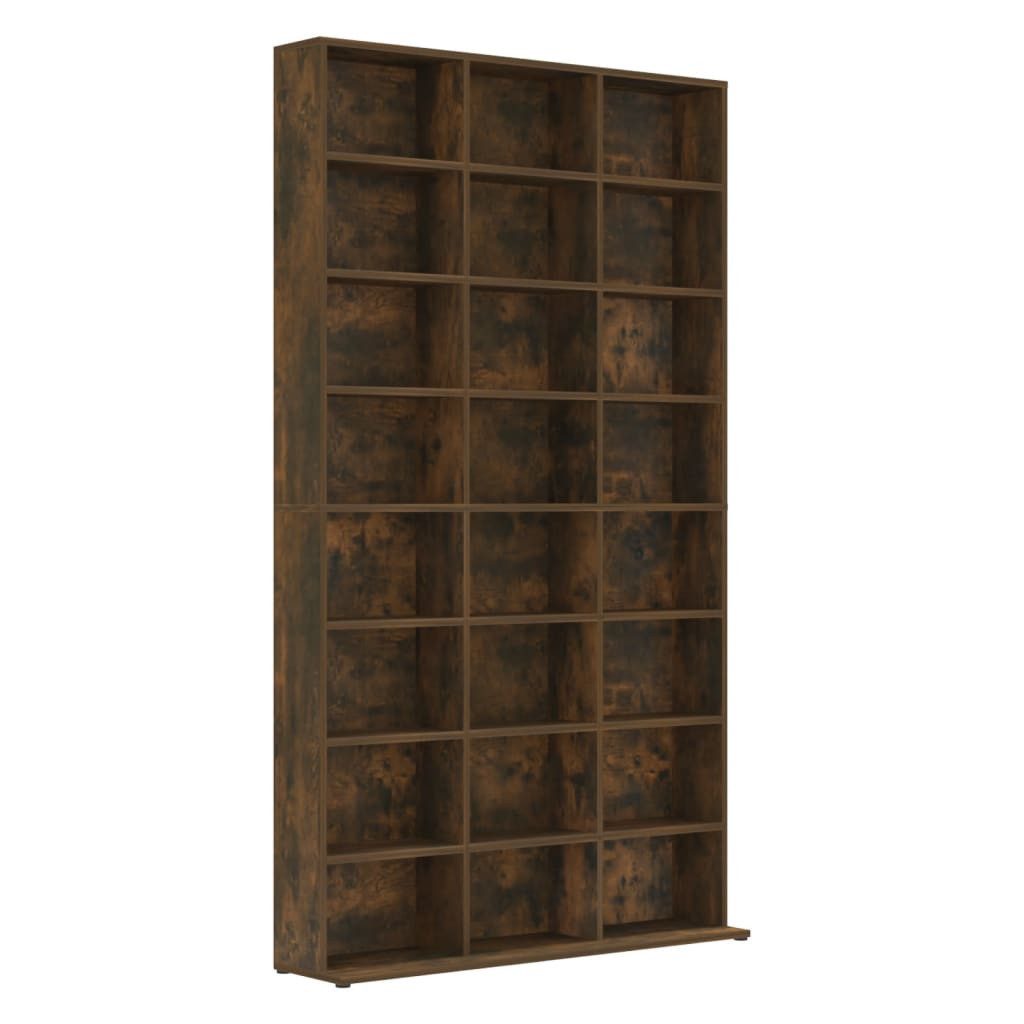 vidaXL Regal, CD-Regal Räuchereiche 102x23x177,5 cm günstig online kaufen