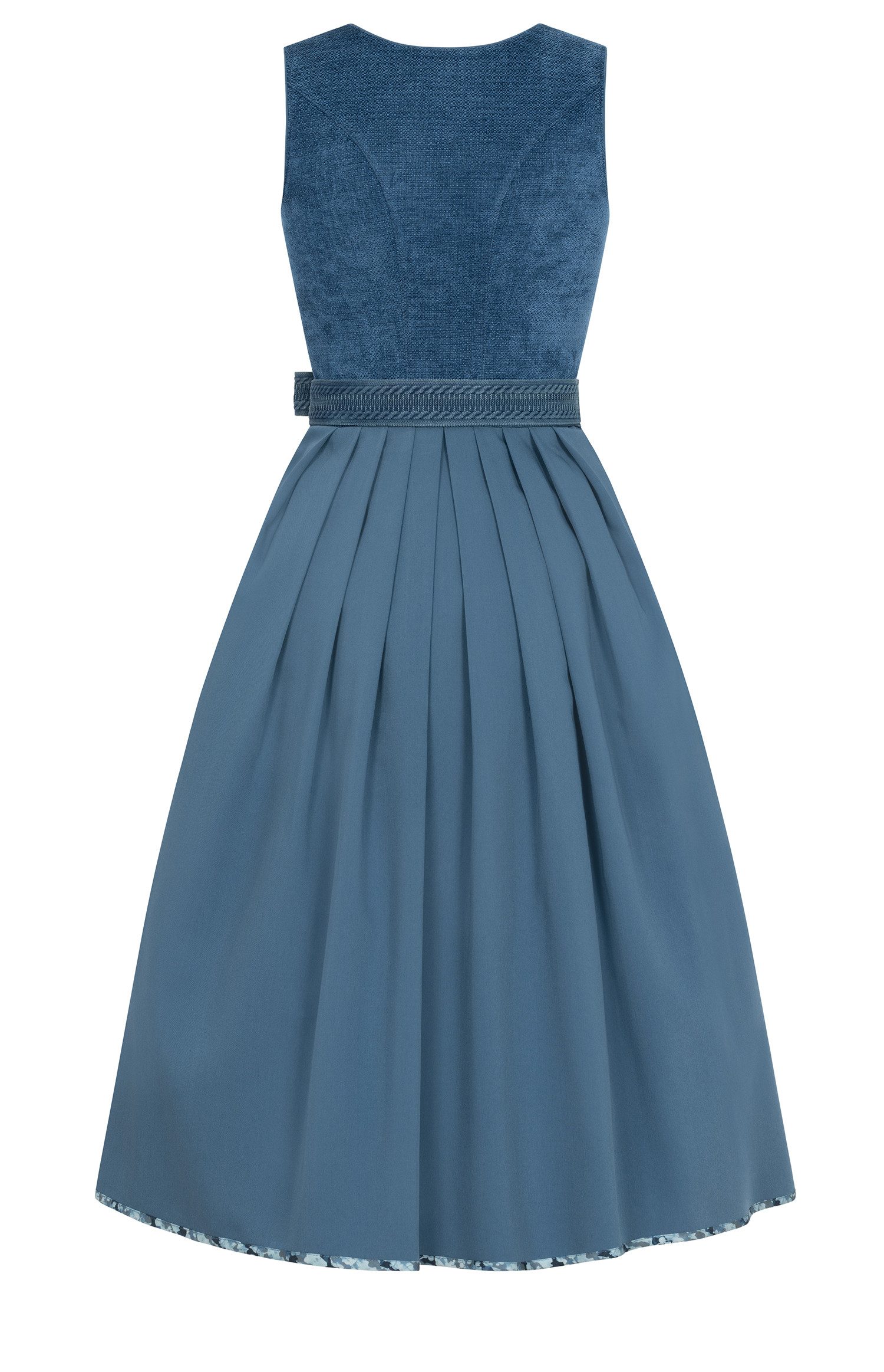 Nübler Dirndl Midi Dirndl Kalea in Kornblume von Nübler - Rocklänge 70 cm