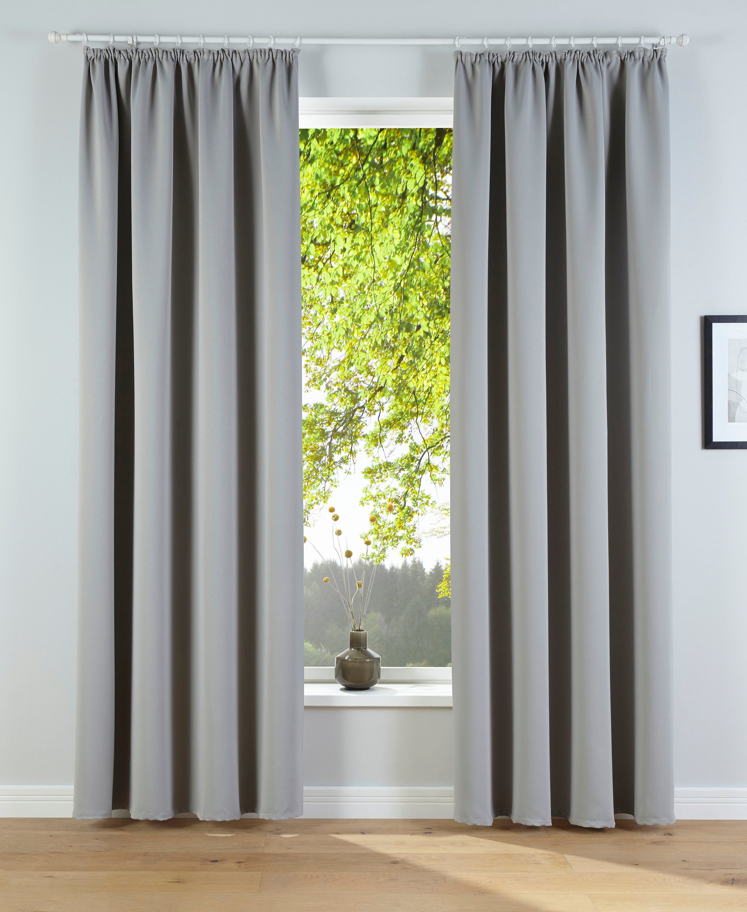 my home Verdunkelungsvorhang Solana, Gardinen mit Kräuselband, Vorhänge, Wo günstig online kaufen