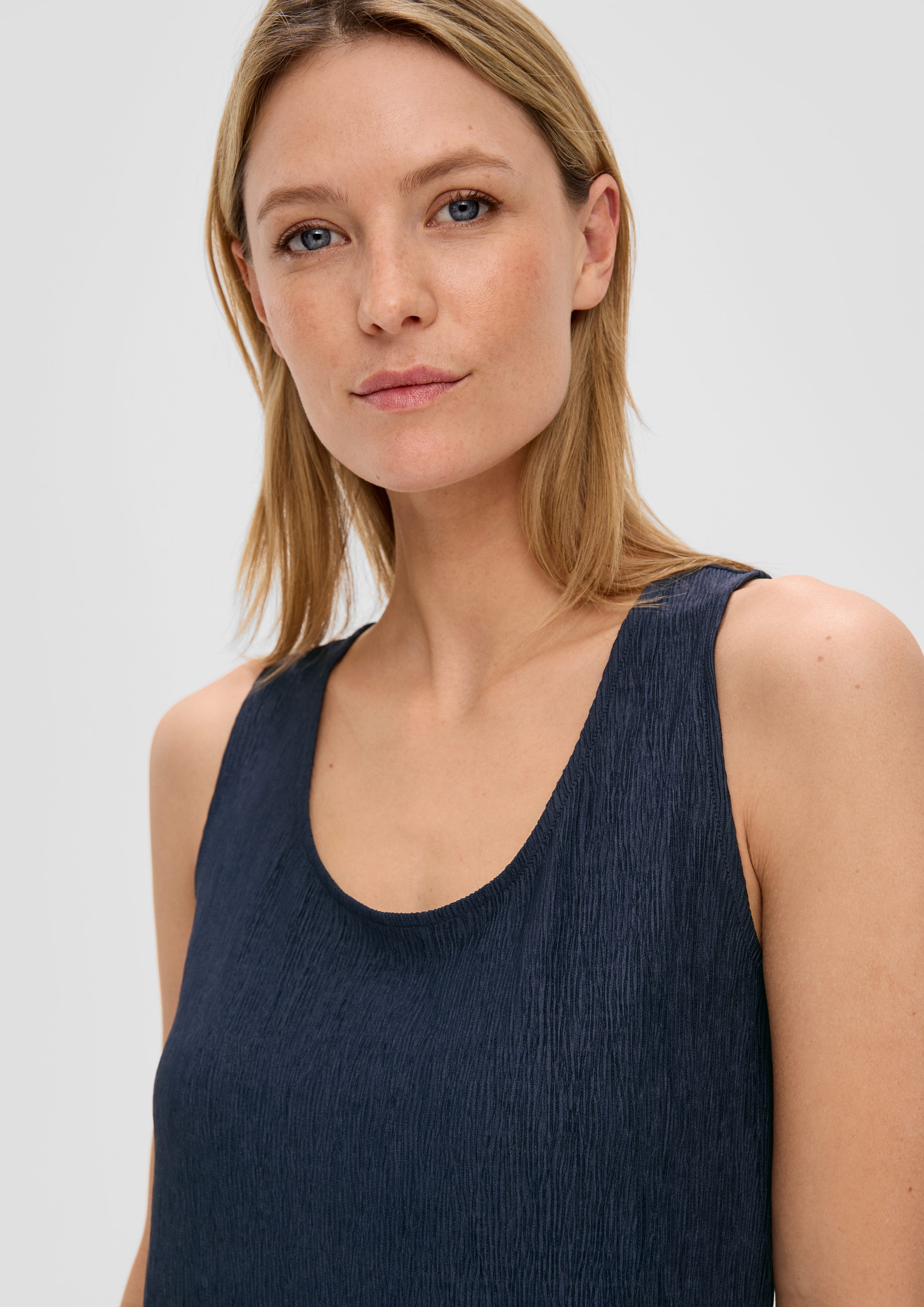 s.Oliver T-Shirt Plissiertes Shirt aus Jersey günstig online kaufen