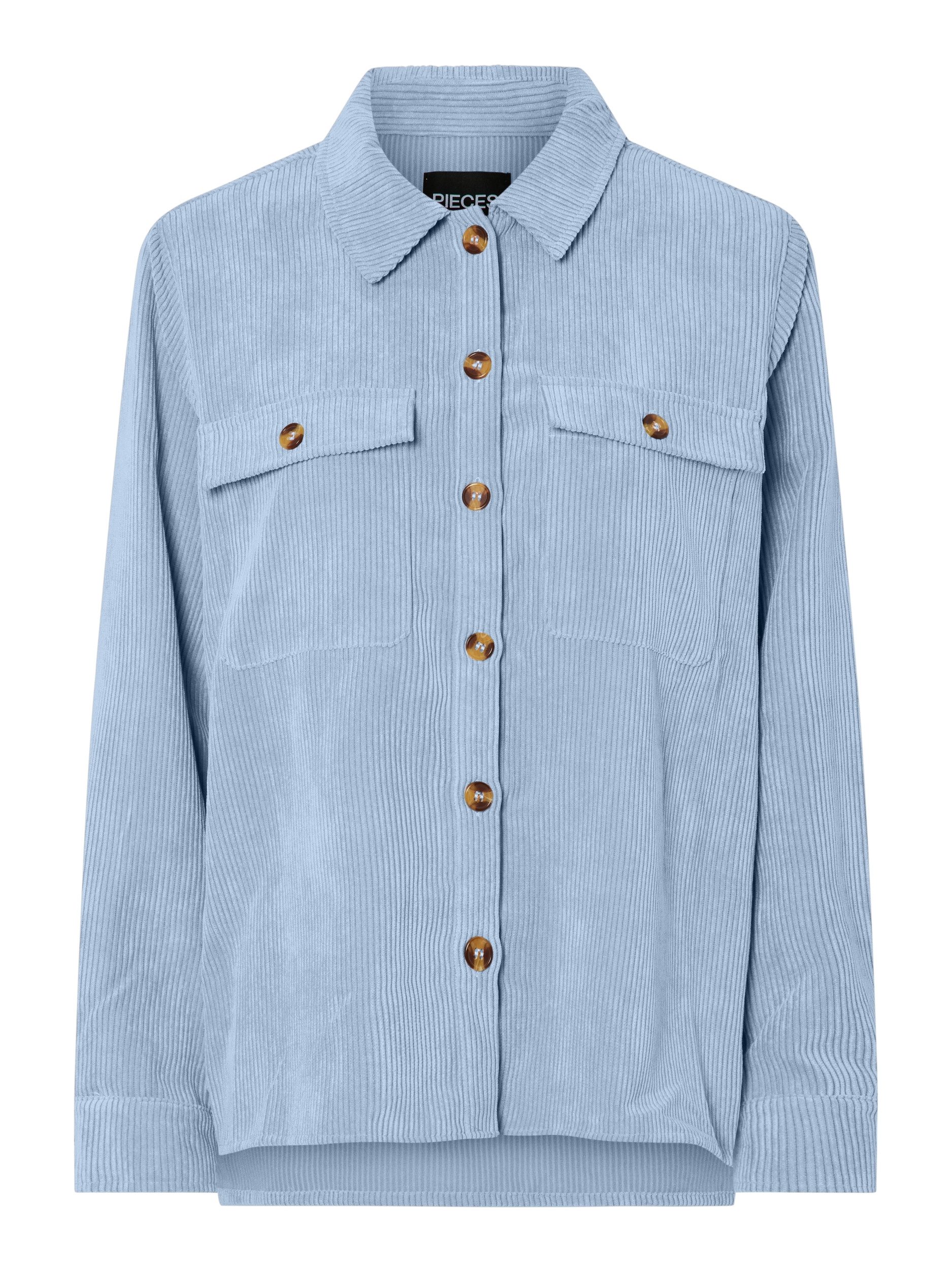 pieces Langarmbluse PCEFFI LS CORDUROY SHIRT WVN NOOS günstig online kaufen