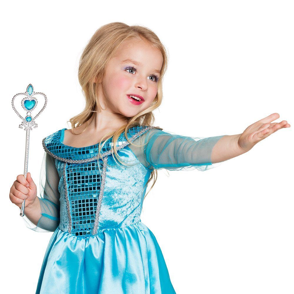 Boland Feen-Kostüm Eisfee Zauberstab, Glitzernder Feenstab für die Märchenprinzessin