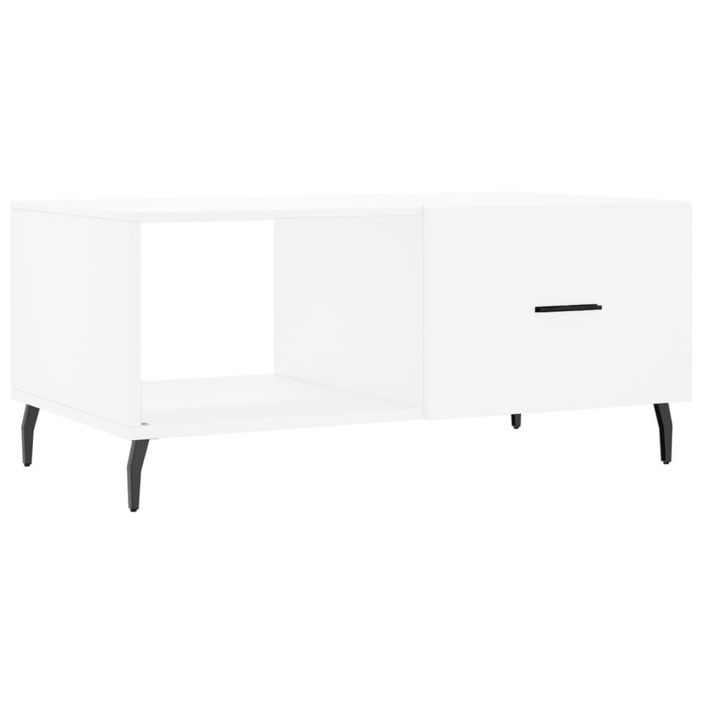 Couchtisch Couchtisch Weiß 90x50x40 cm Holzwerkstoff