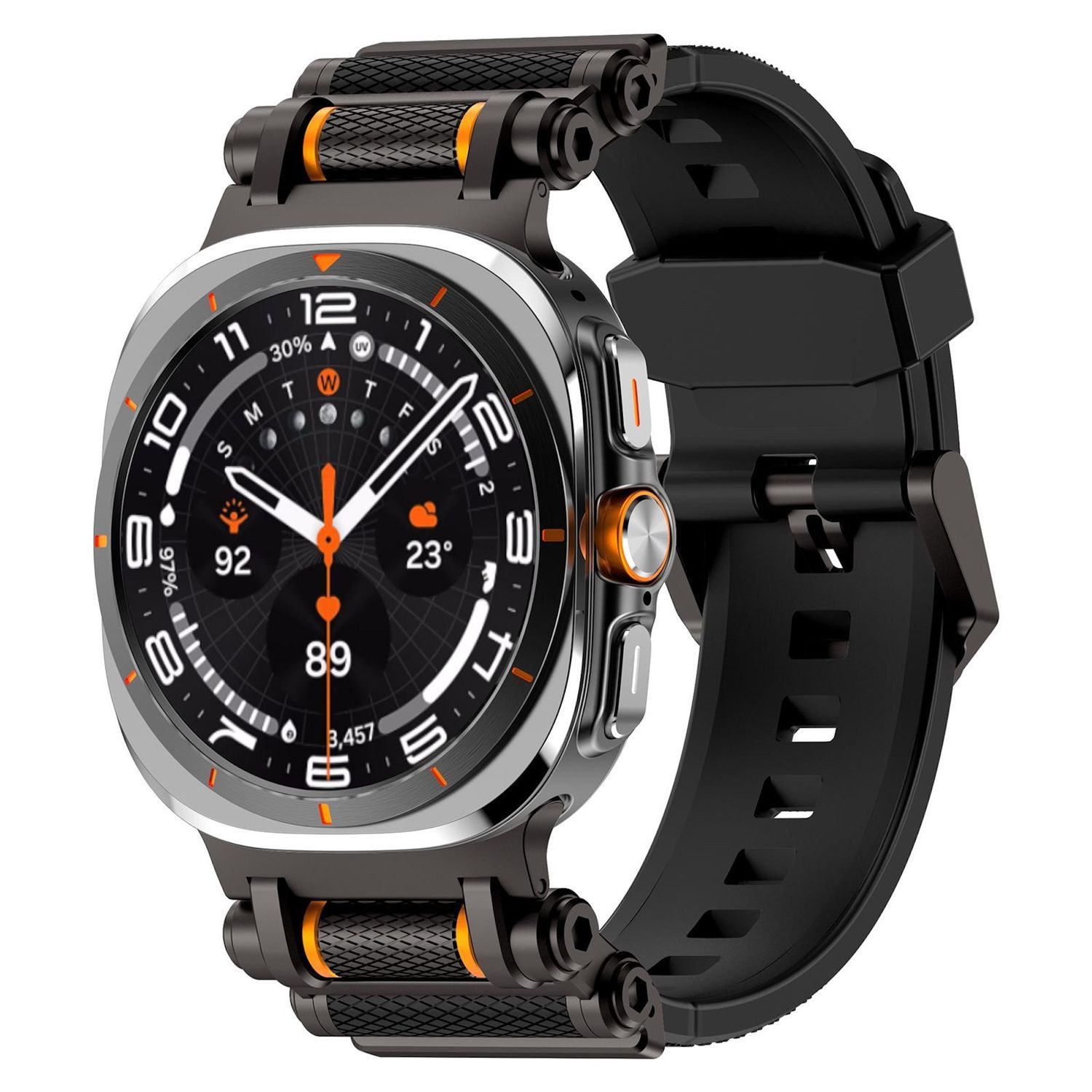 Wigento Smartwatch-Armband Für Samsung Galaxy Watch Ultra 2 / Ultra 47mm Si günstig online kaufen