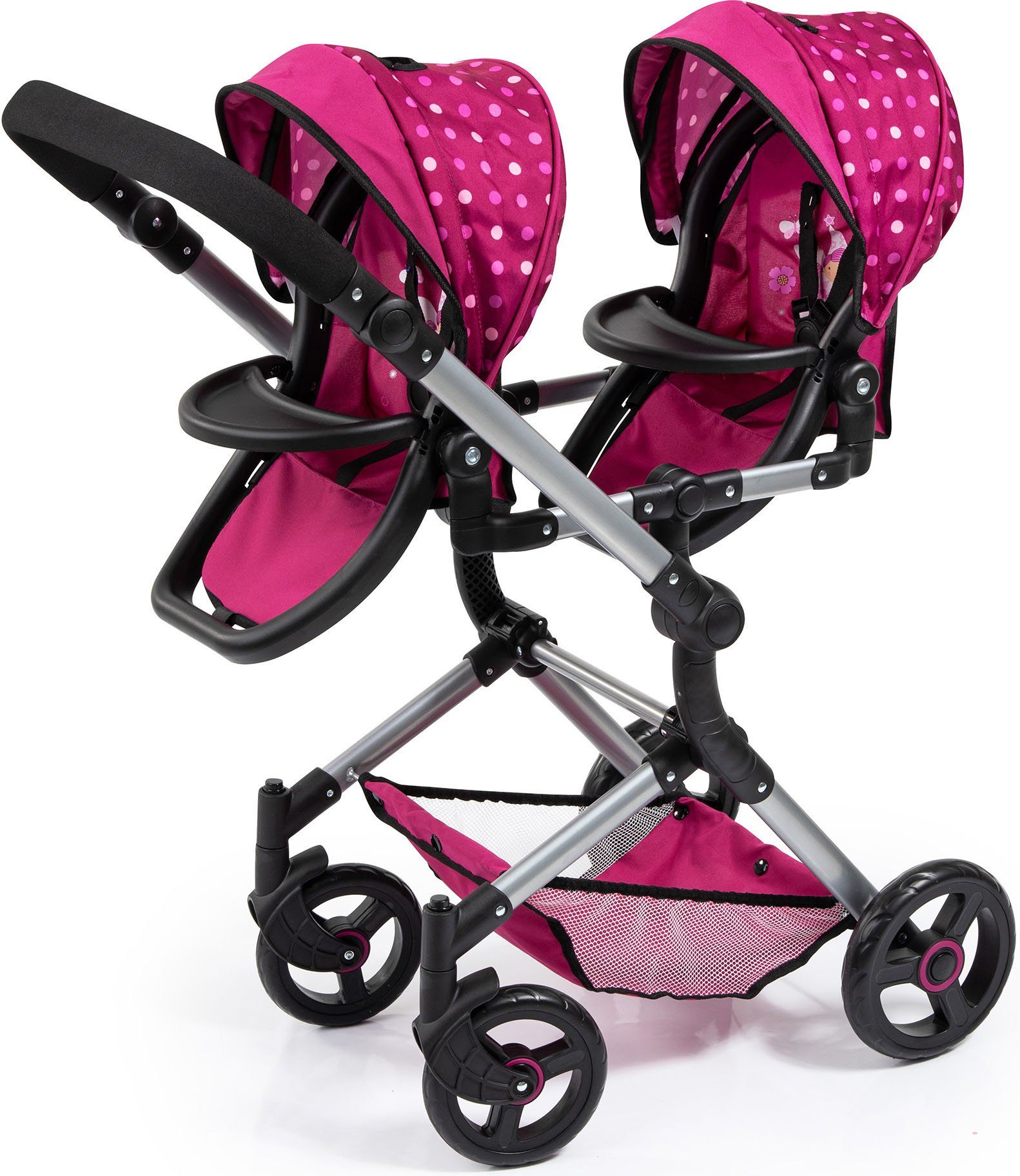 Bayer Puppen-Zwillingsbuggy Twin Neo, bordeaux, mit günstig online kaufen