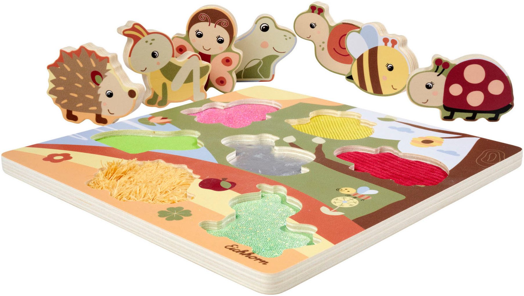 Eichhorn Steckpuzzle Fühlpuzzle mit Stoff, 7 günstig online kaufen
