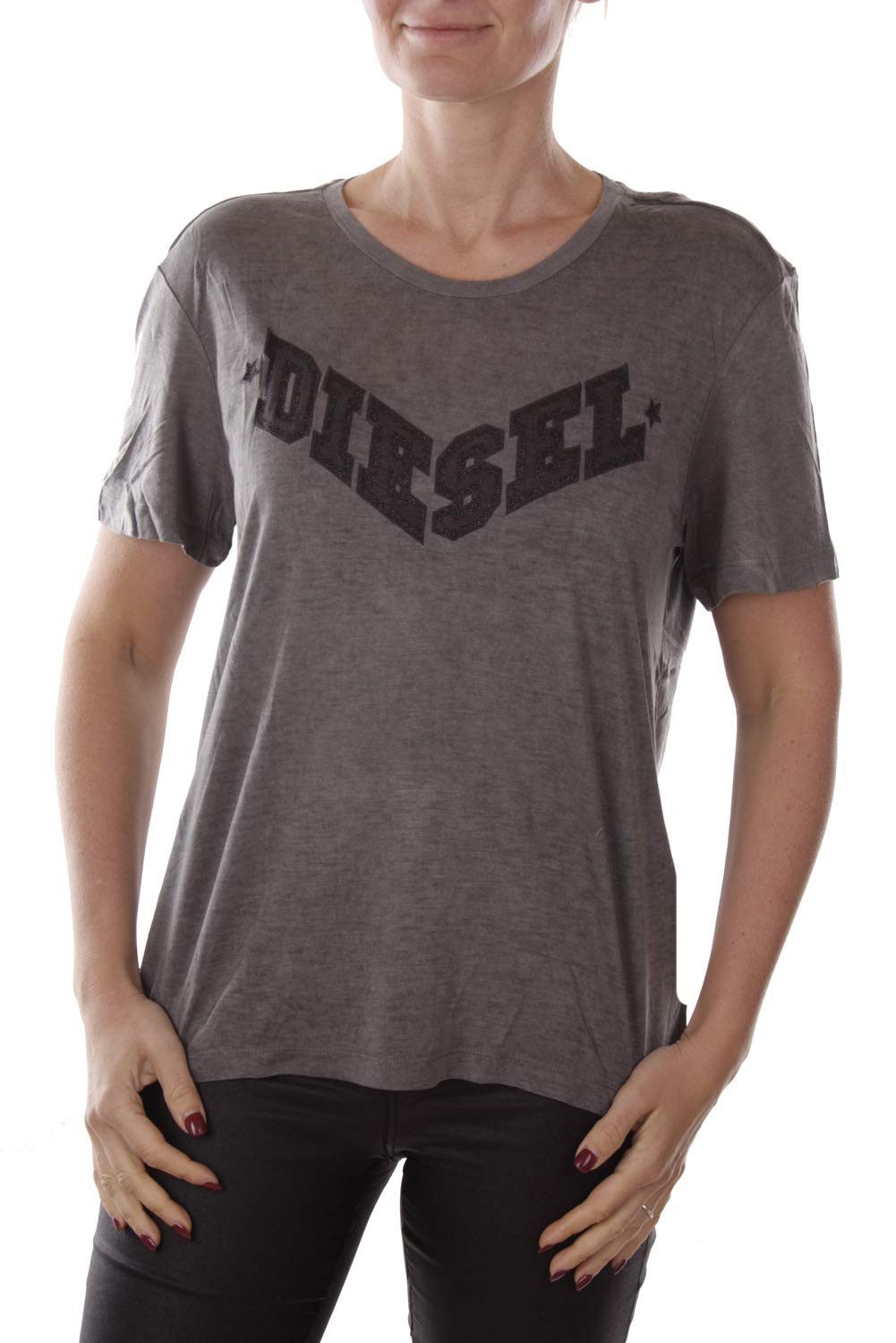 Diesel Kurzarmshirt Diesel T-Morivglitter -Shirt Damen