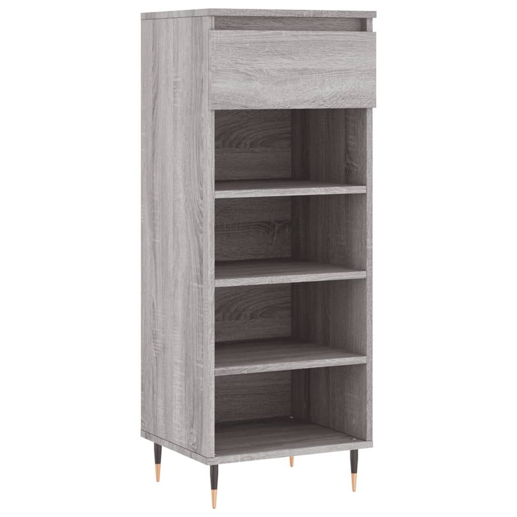 vidaXL Schuhregal Schuhschrank Grau Sonoma 40x36x105 cm Holzwerkstoff, 1-tlg.