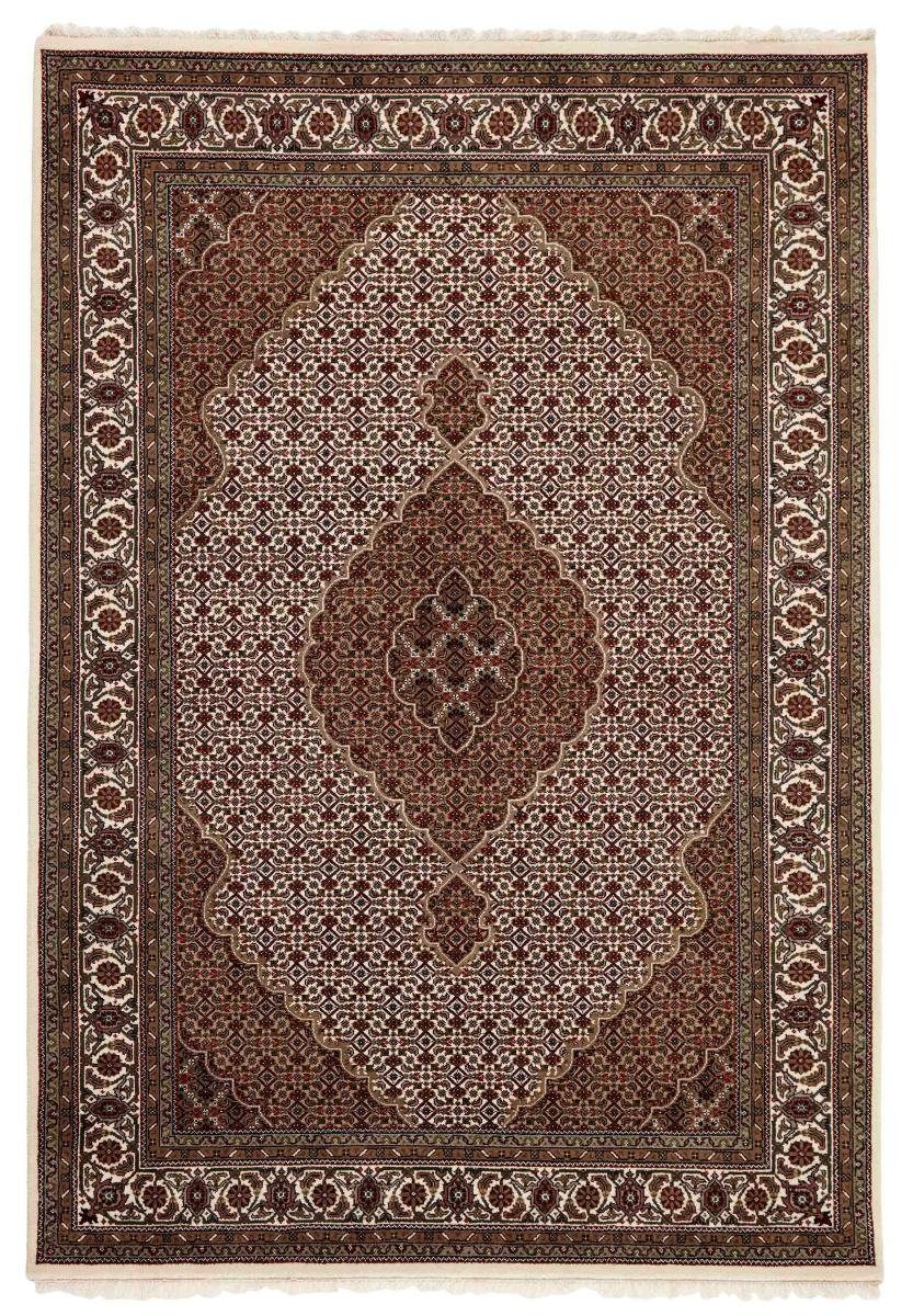 Orientteppich Indo Täbriz 189x272 Handgeknüpfter Orientteppich, Nain Trading, rechteckig, Höhe: 12 mm