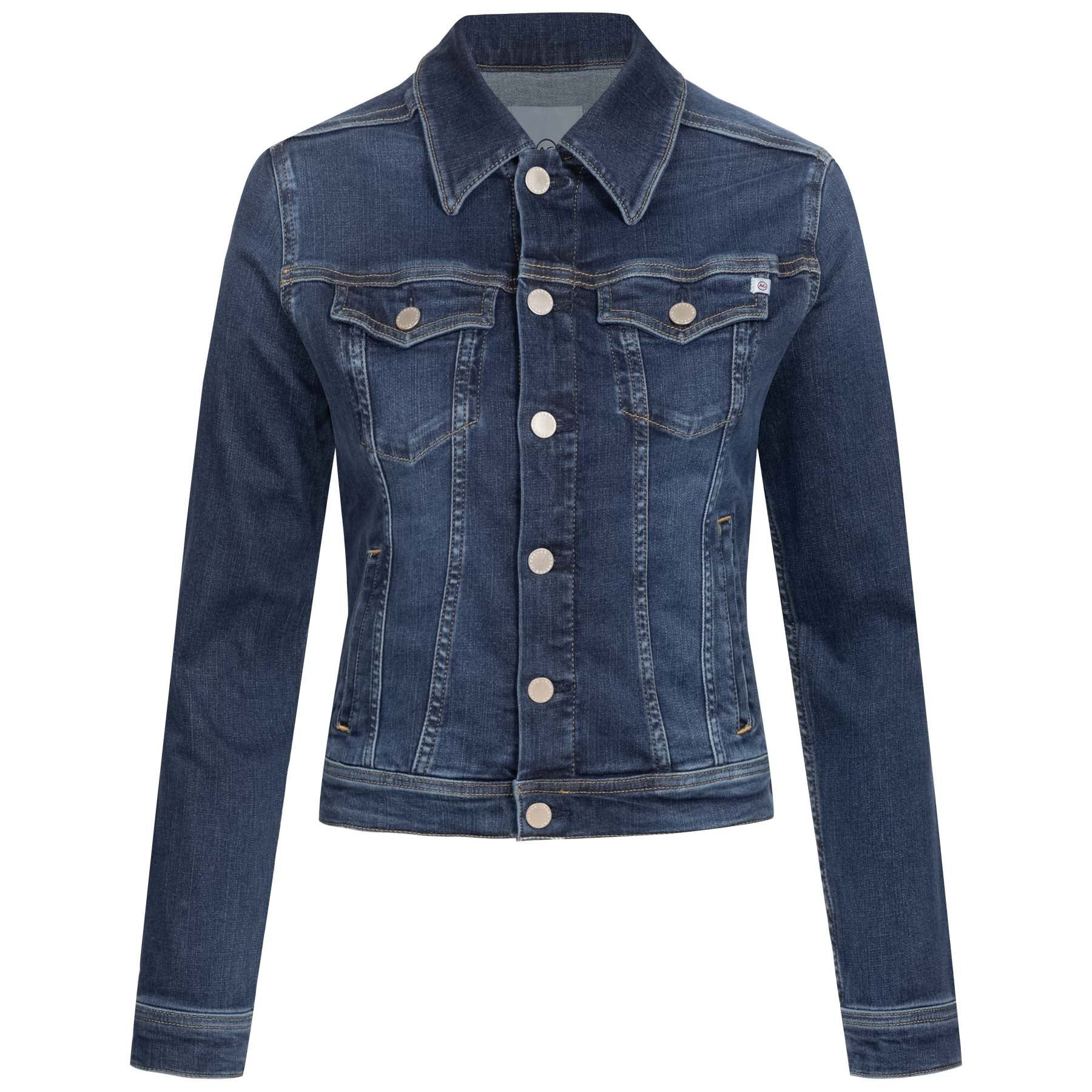 ADRIANO GOLDSCHMIED 5-Pocket-Jeans AG JEANS Jeansjacke ROBYN - Dunkelblau