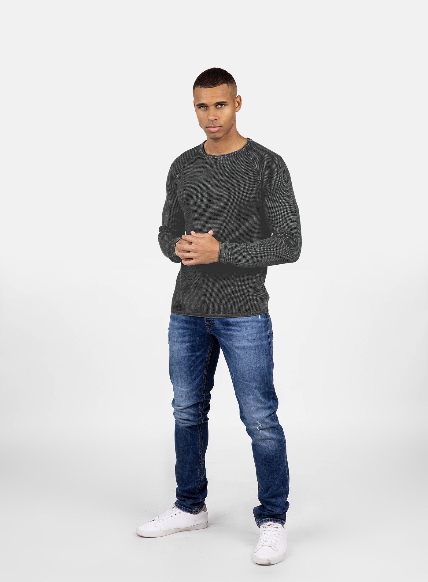 Key Largo Rundhalspullover MST THOMAS round neck (1-tlg)