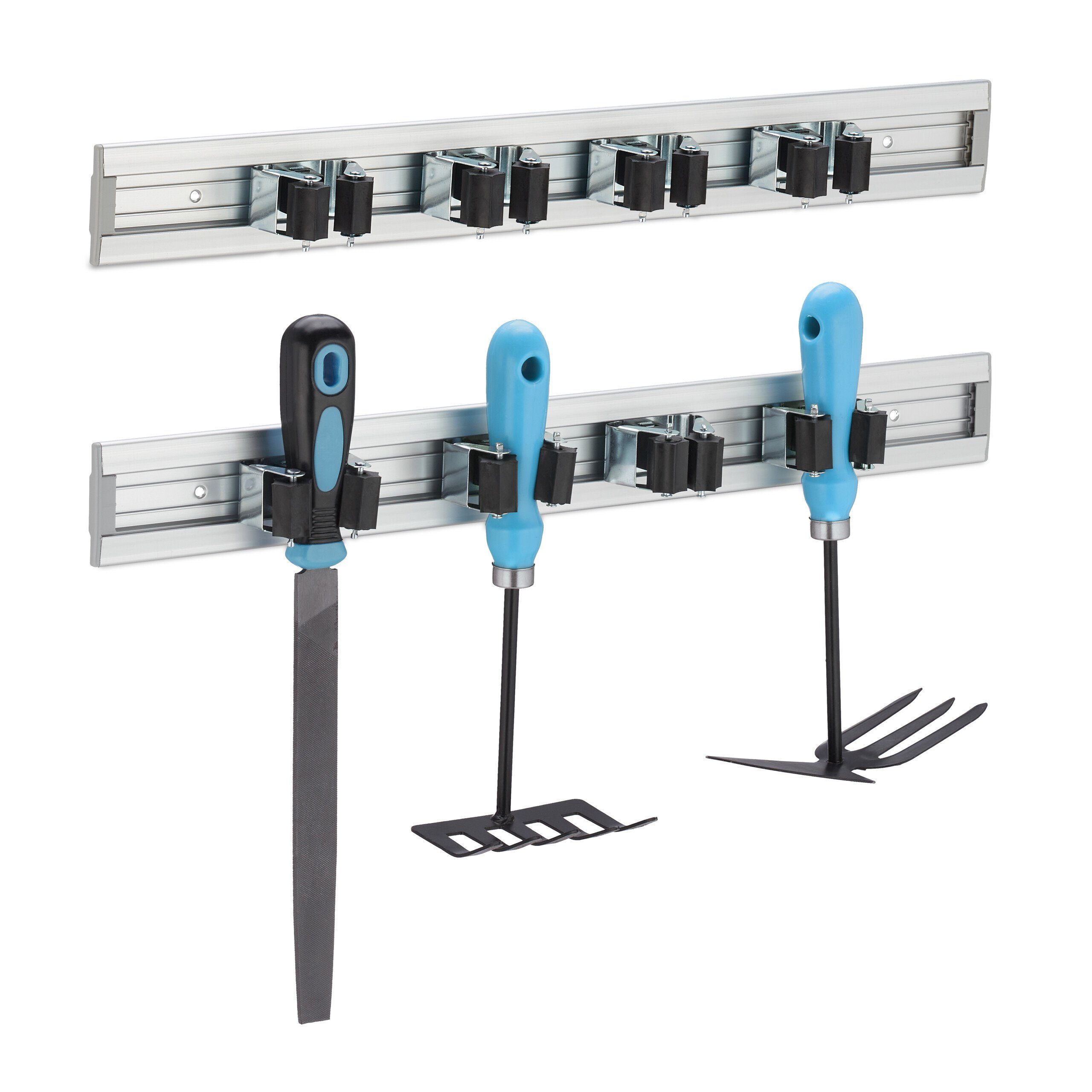 Gartengerätehalter Gerätehalter Wandhalterung 2er Set