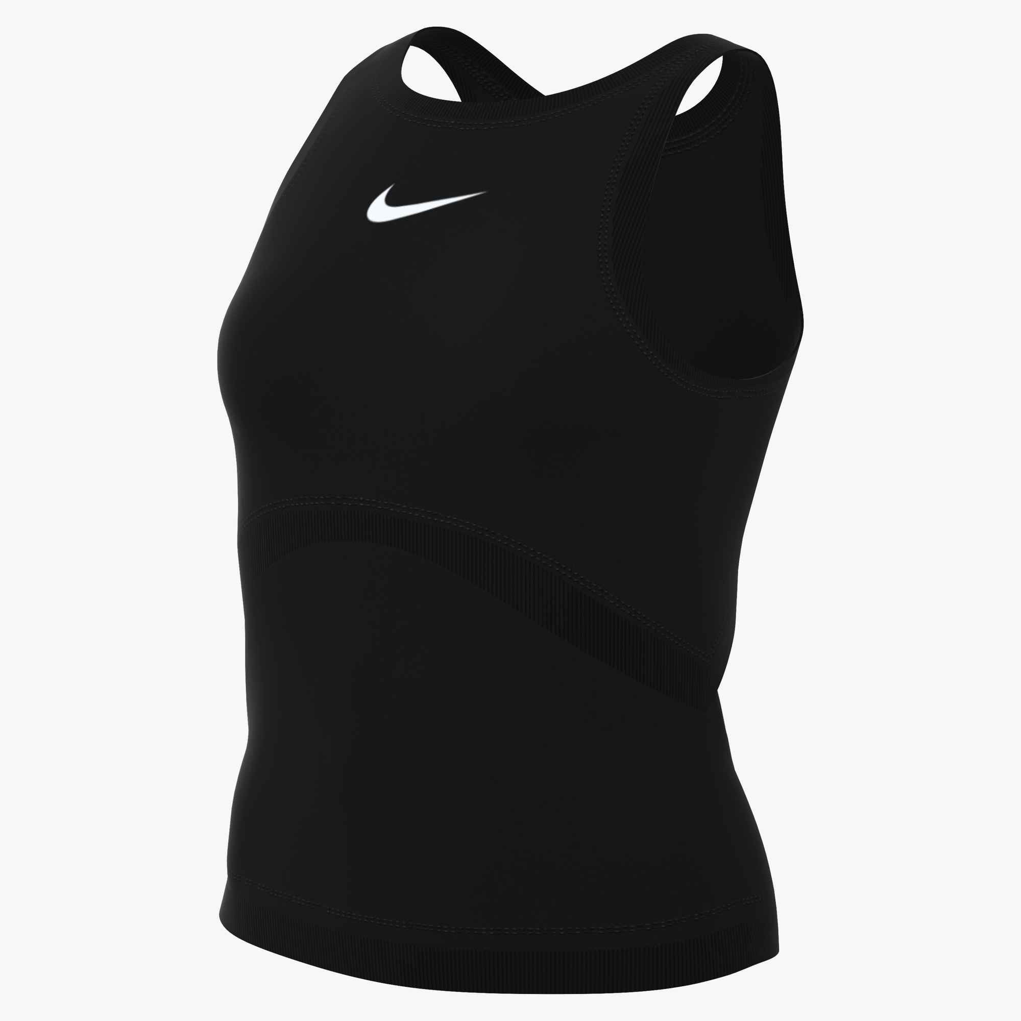 Nike Trainingstop W NK ONE DF TANK B mit Rundhalsausschnitt, aus Polyester und Elasthan, schnell trocknend