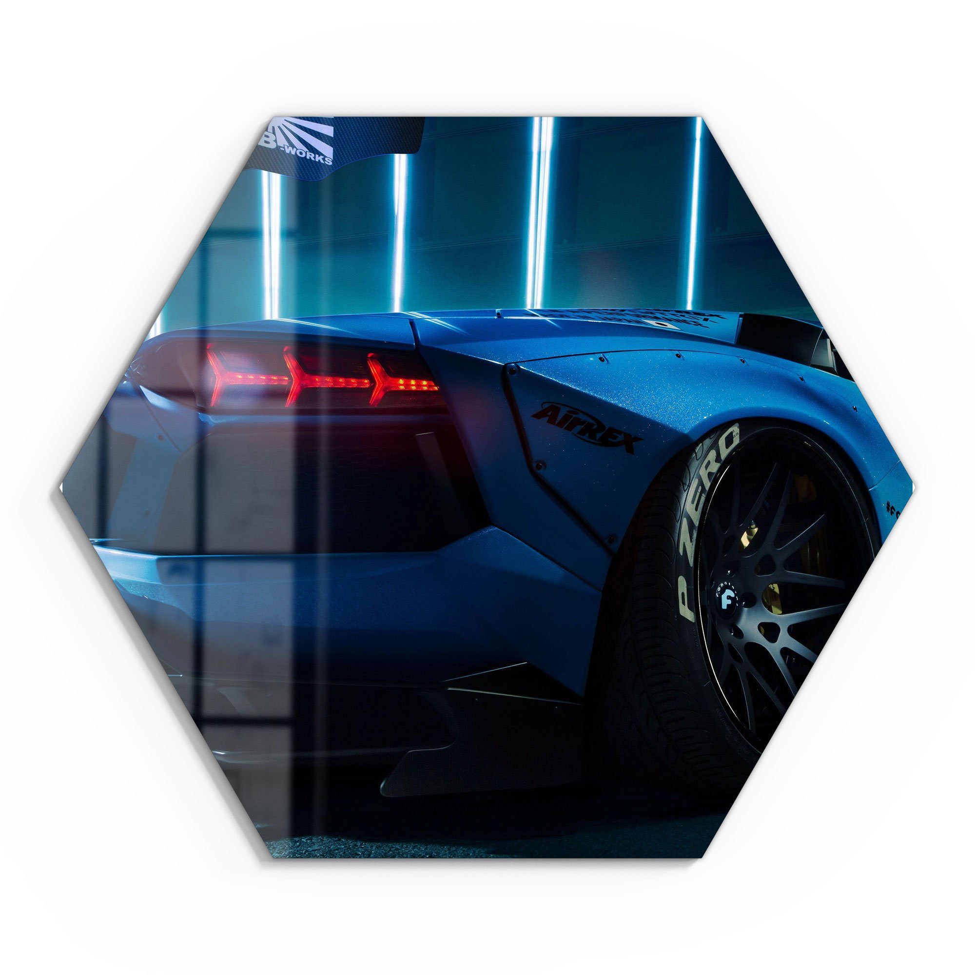 DEQORI Glasbild 'Lamborghini Aventador', 'Lamborghini Aventador', günstig online kaufen