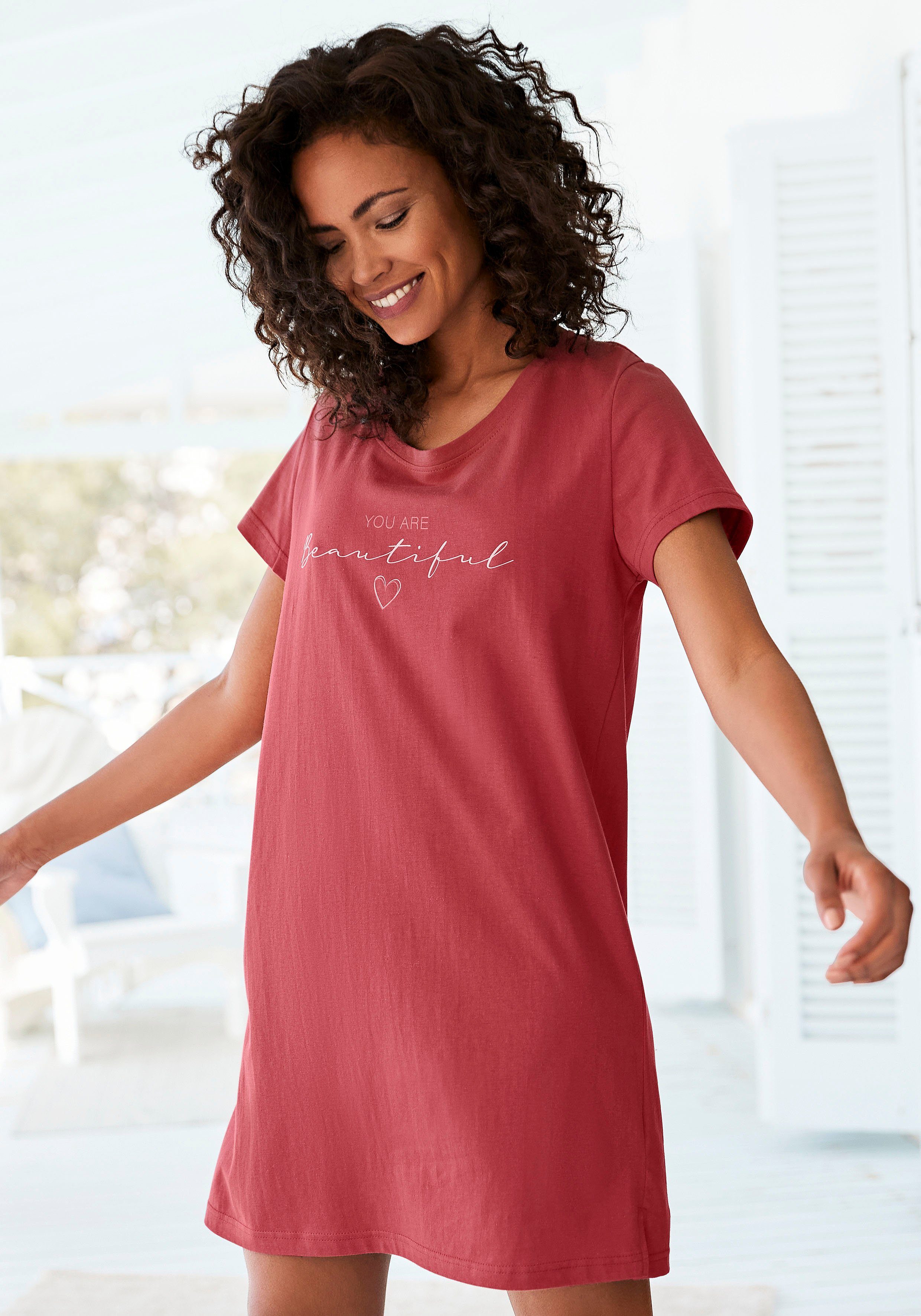 Vivance Dreams Bigshirt mit Frontdruck