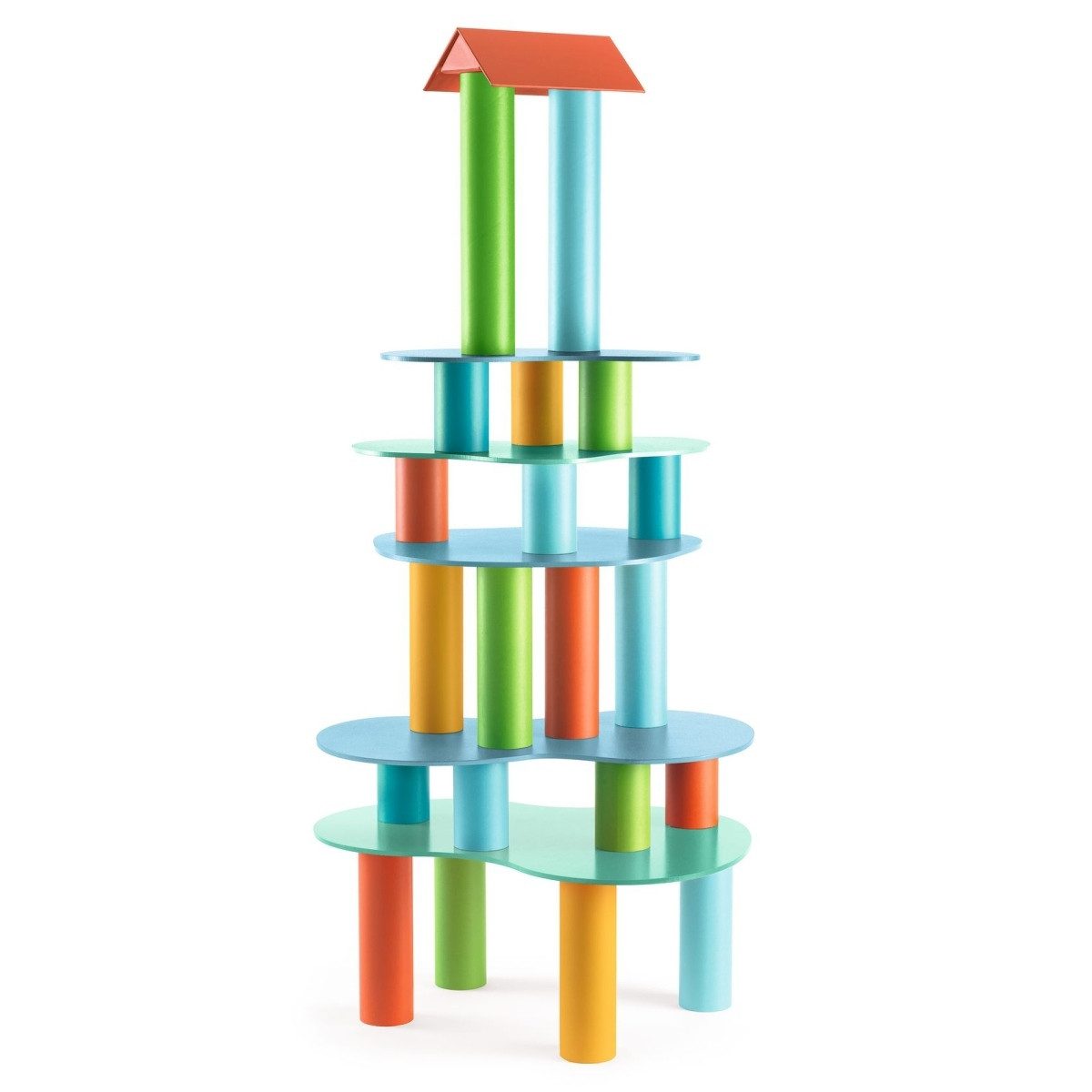 DJECO Spiel Tubulo Konstruktionsspiel mit Rohren und Platten, Tubulo
