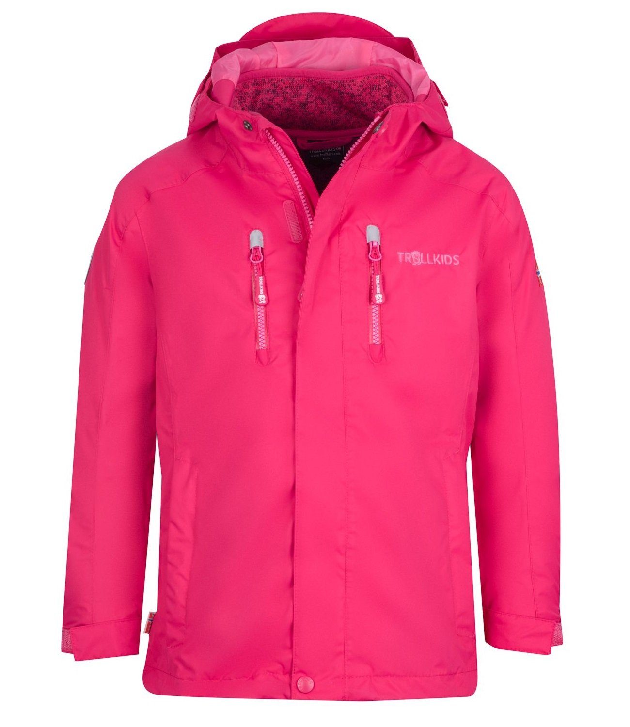 Pink TROLLKIDS 3-in-1-Funktionsjacke Wasserdicht Lofoten