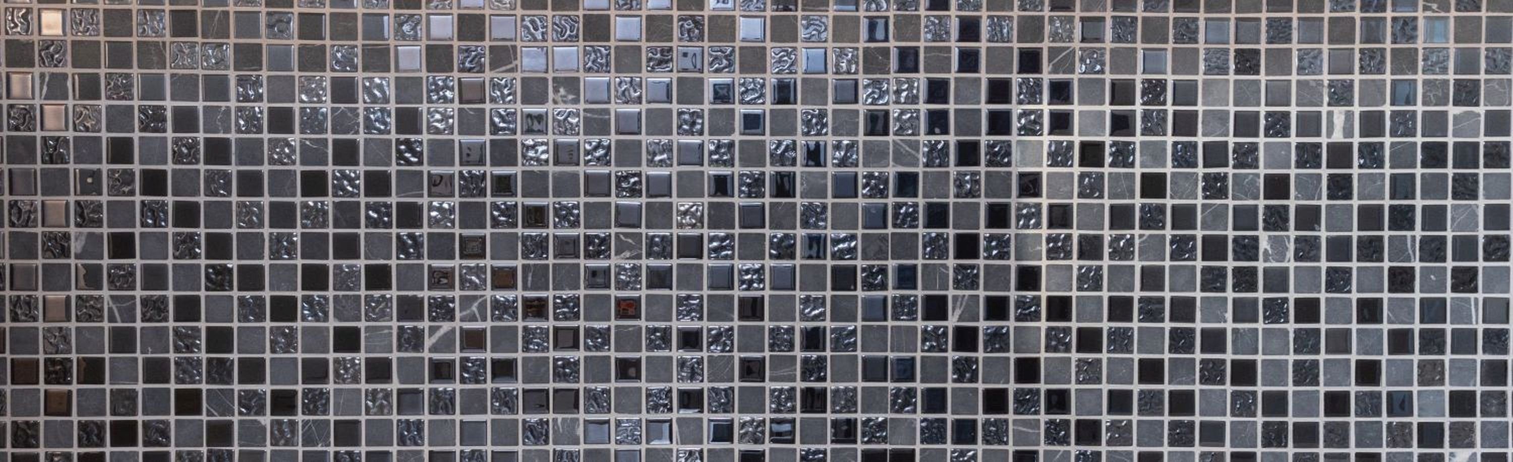 steingrau Glasmosaik Mosaikfliesen Mosaik Rustikal Naturstein Mosani schwarz