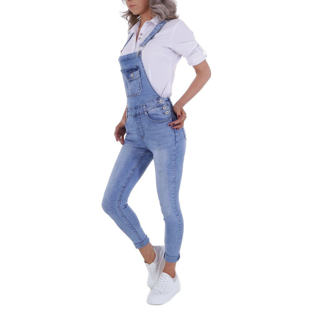 Ital-Design Latzhose »Damen Freizeit« Stretch Latzhose in Blau online  kaufen | OTTO