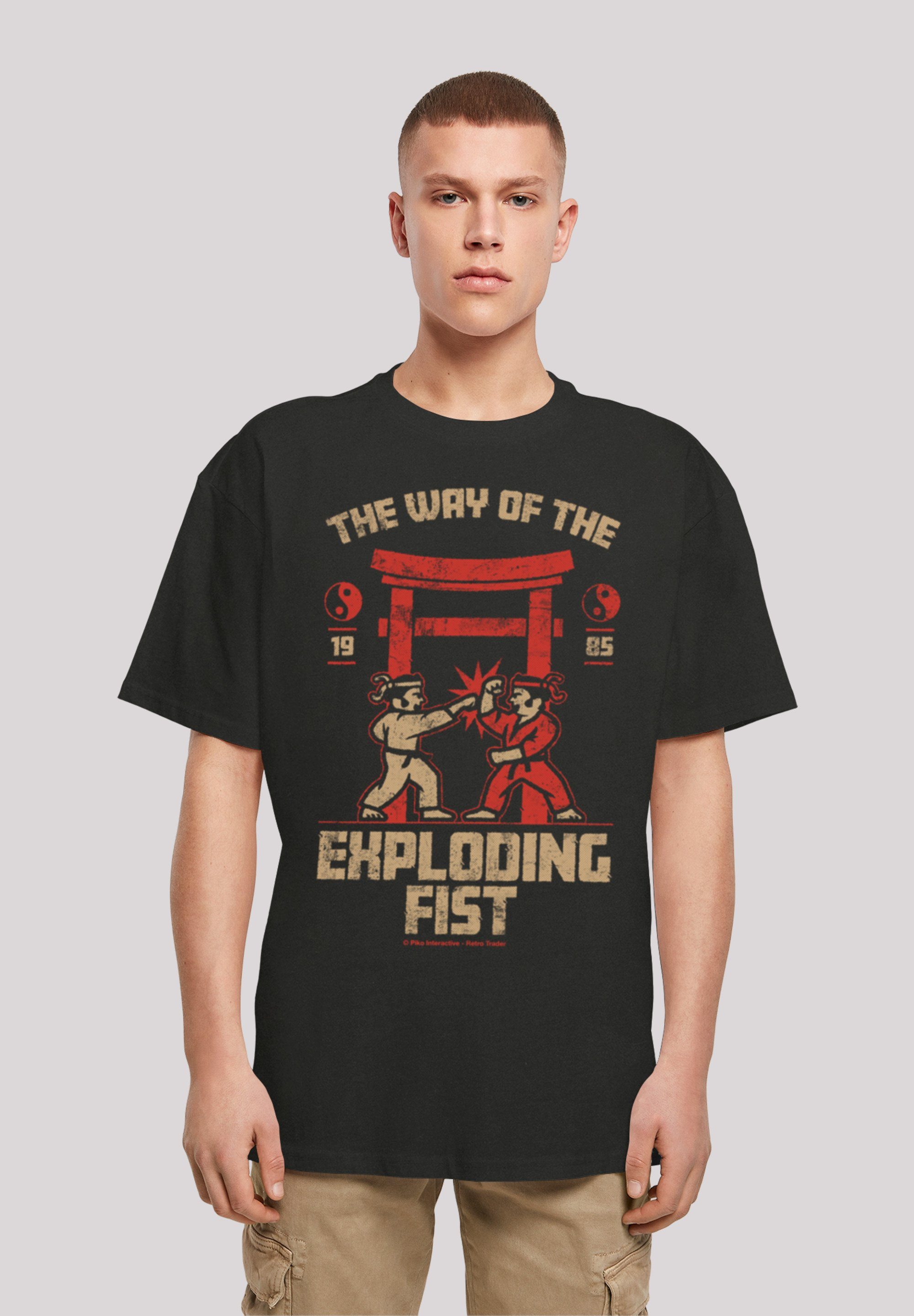 F4NT4STIC T-Shirt The Way Of The Exploding Fist Retro Gaming SEVENSQUARED Print schwarz