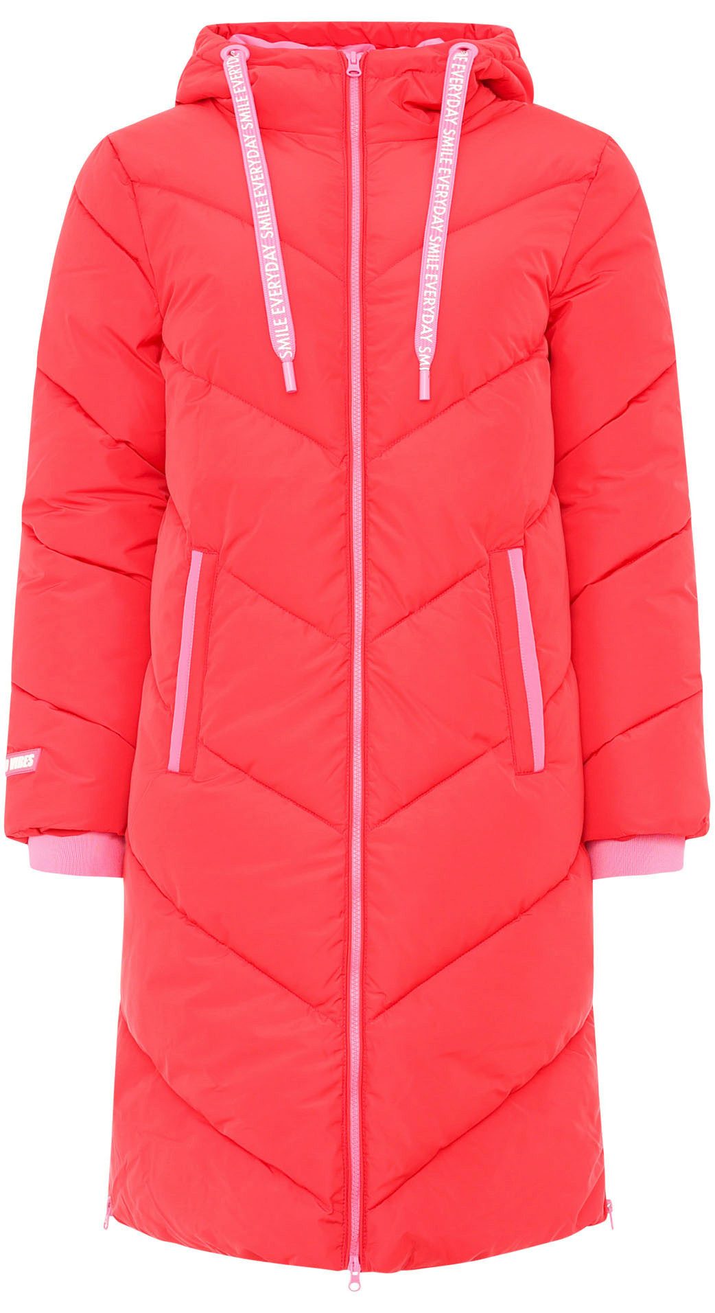 Zwillingsherz Steppjacke "Good Vibes Only" mit Kapuze, Backprint und bedruc günstig online kaufen