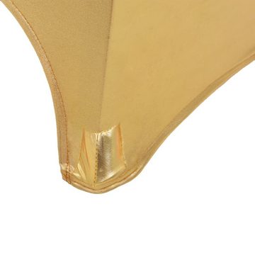 Hussen-Set 2 Stück Stretch-Tischdecken Golden 80 cm, furnicato