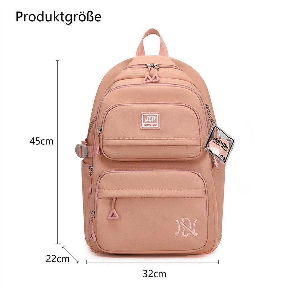 OKWISH Laptoprucksack Schulrucksack Business Rucksack Wasserbeständig Tasche (Laptop Notebook Tasche Rucksack, Anti-Diebstahl, Sportrucksack, Unitasche), Herren Damen Jungen Teenager Freizeit Arbeit Reisen