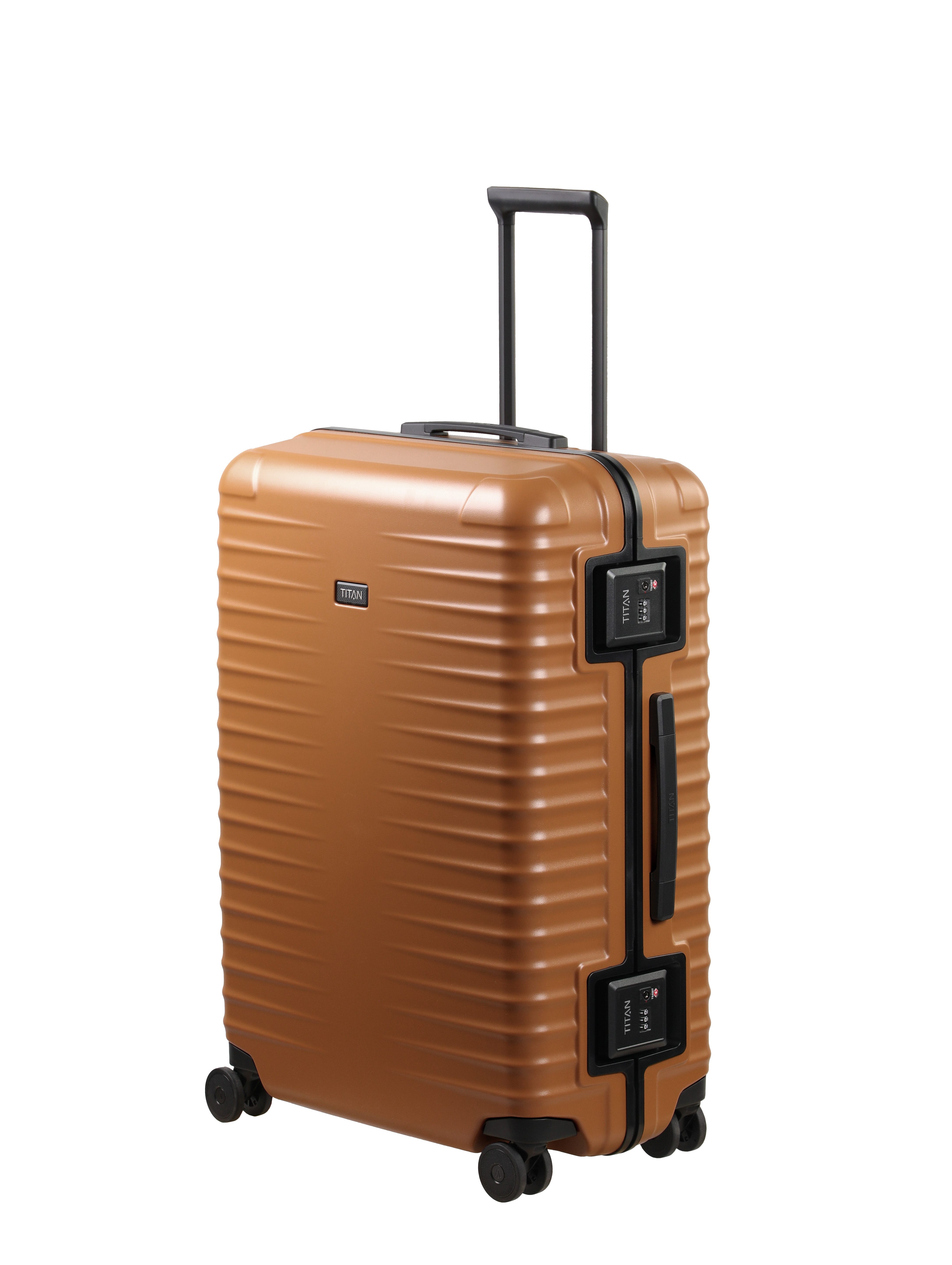 TITAN® Trolley OVERSEAS Koffer Hartschale, 4 Rollen, mit TSA-Rahmenschloss, Mono-Lock und kratzresistenter Oberfläche