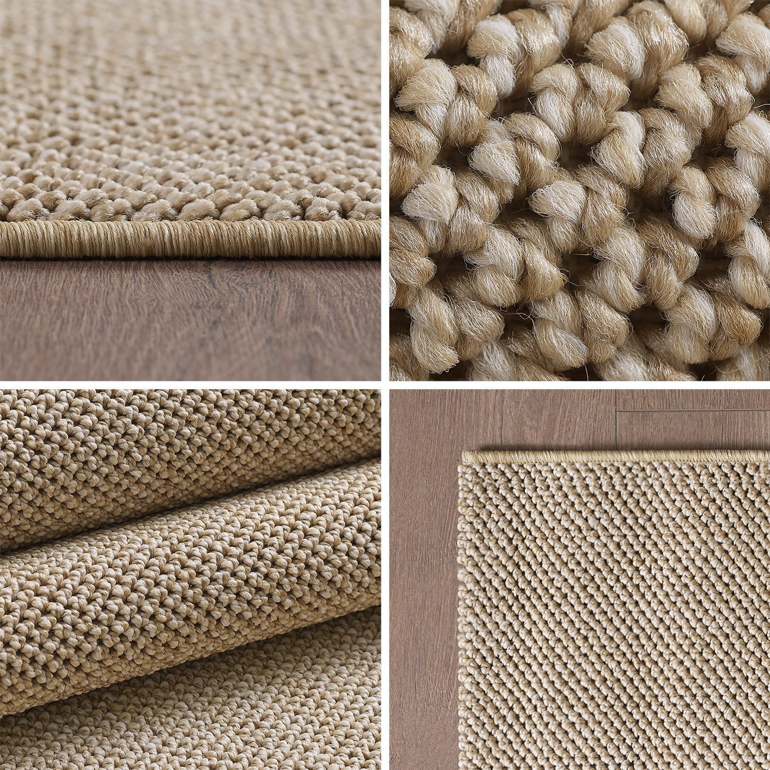 Carpettex Schlingenteppich Unicolor, Rechteckig, Höhe: 7 günstig online kaufen