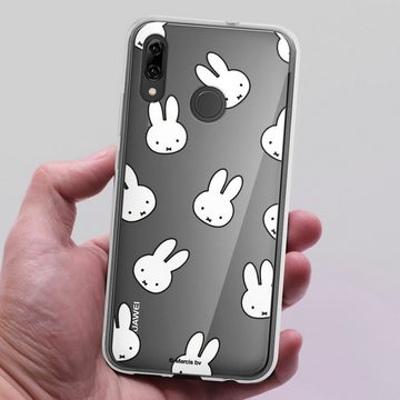 DeinDesign Handyhülle Miffy Muster transparent Miffy Pattern Transparent, Huawei P Smart (2019) Silikon Hülle Bumper Case Handy Schutzhülle