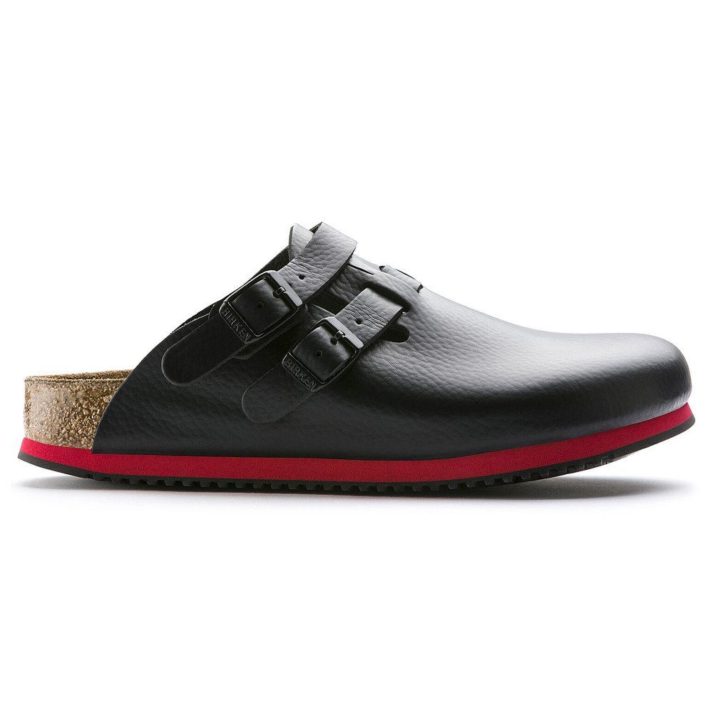 Birkenstock Clog Kay Superlauf, WB, Naturleder, schwarz/rot Pantolette – Bild 5 von 5