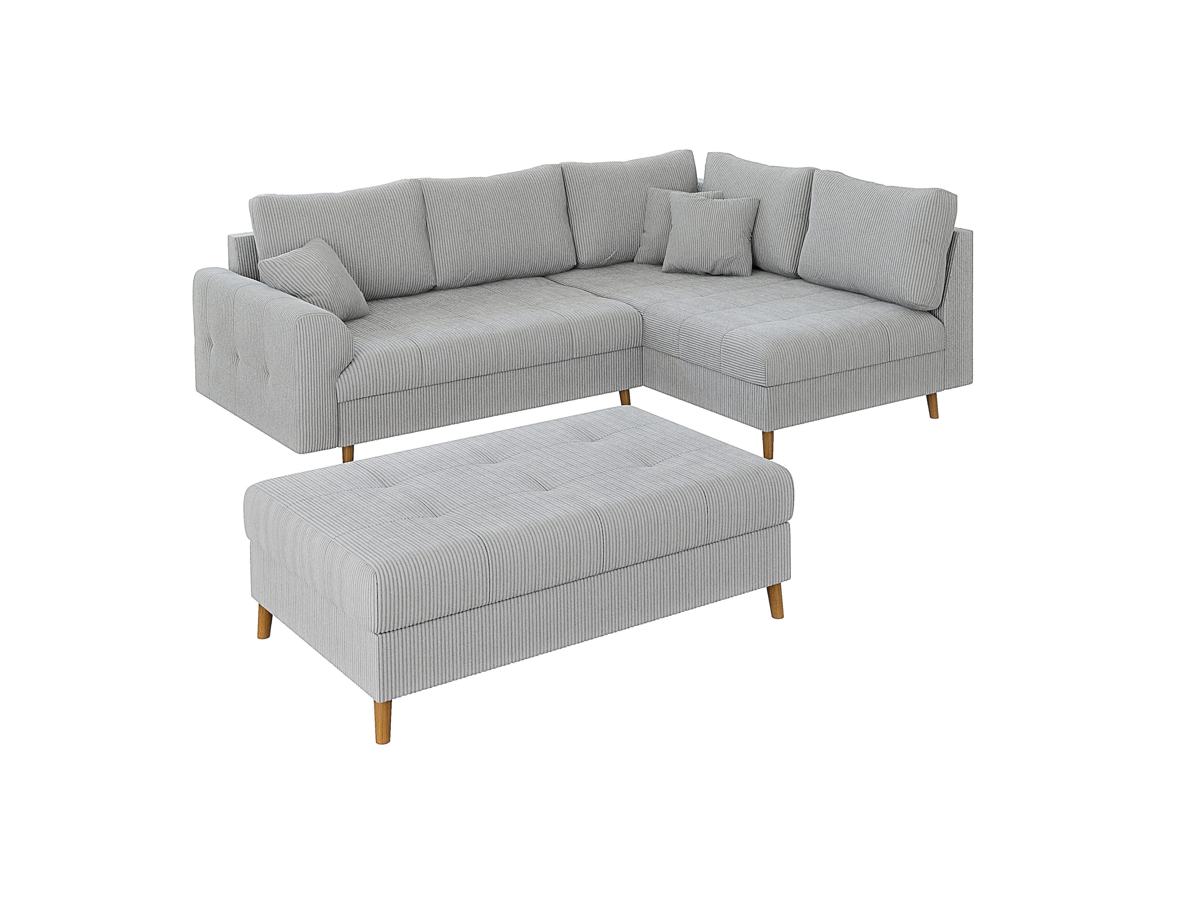 S-Style Möbel Ecksofa und Hocker Zara günstig online kaufen