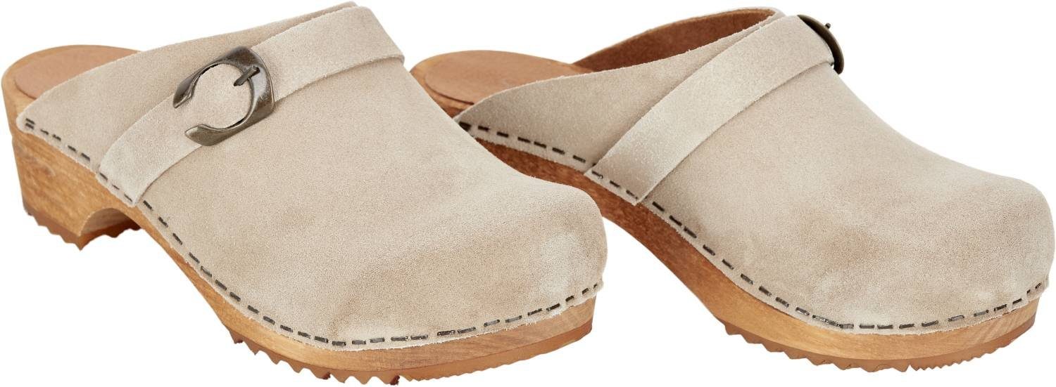 Sanita Sanita Wood Hedi Clog Beige