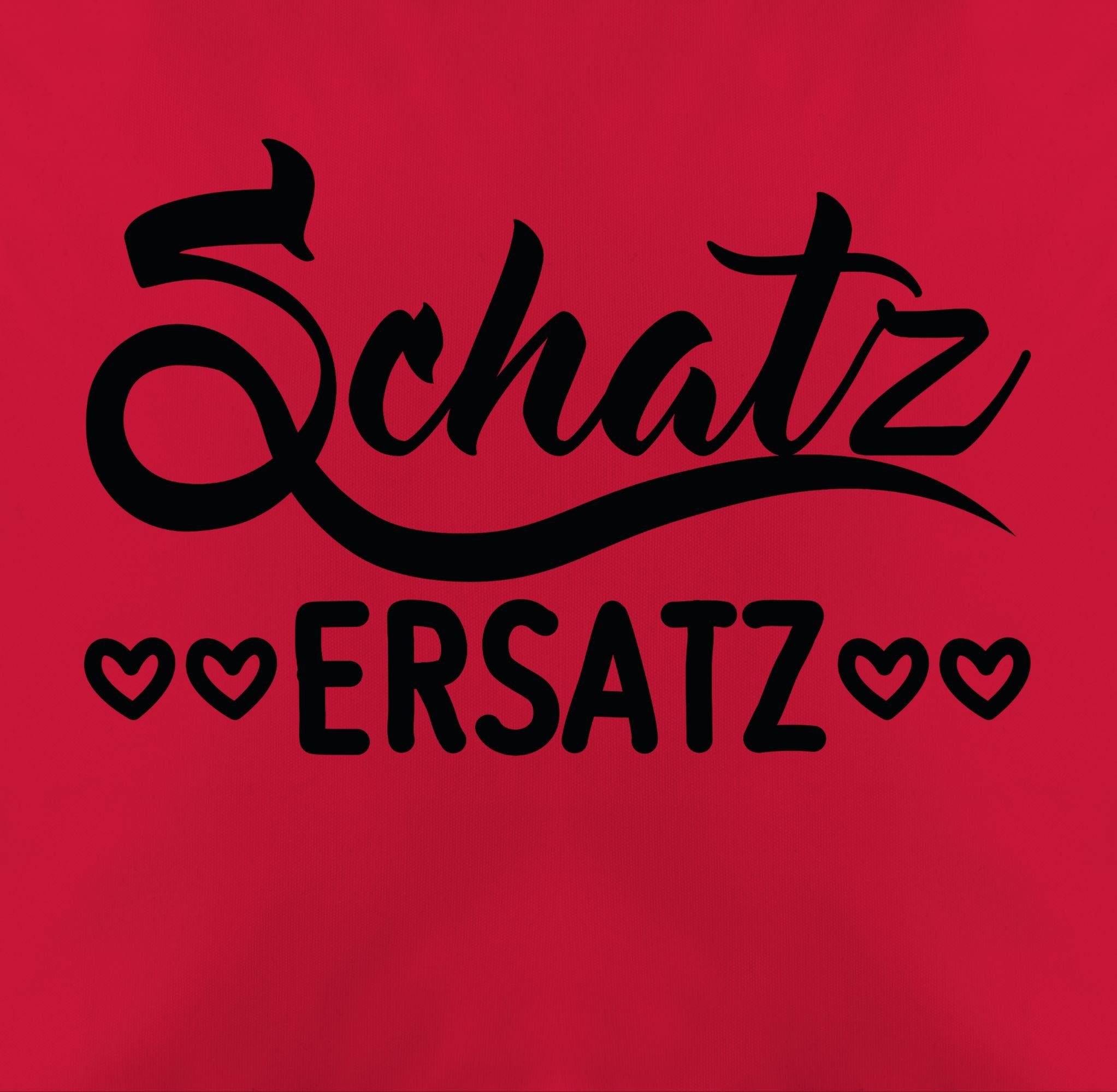 Valentinstag Rot Schatzersatz, 2 Dekokissen Geschenk Shirtracer Dekokissen