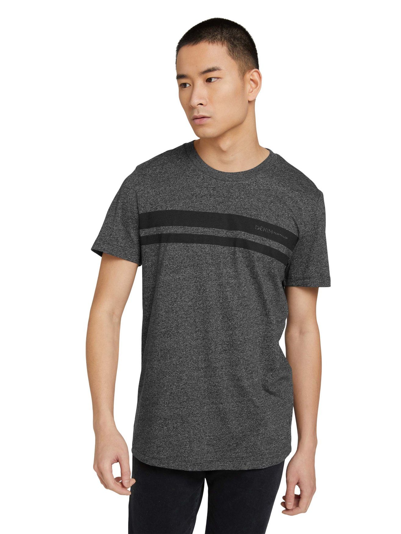 TOM TAILOR T-Shirt (2-tlg) Set T-Shirts Basic 2-er in Grau-2 5552