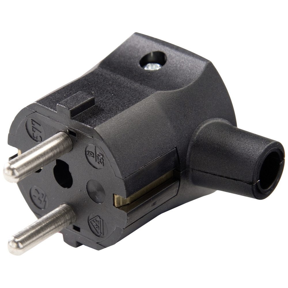 Martin Kaiser 577/sw Schutzkontakt-Winkelstecker Polyamid 6 250 V Sch Steckernetzteil