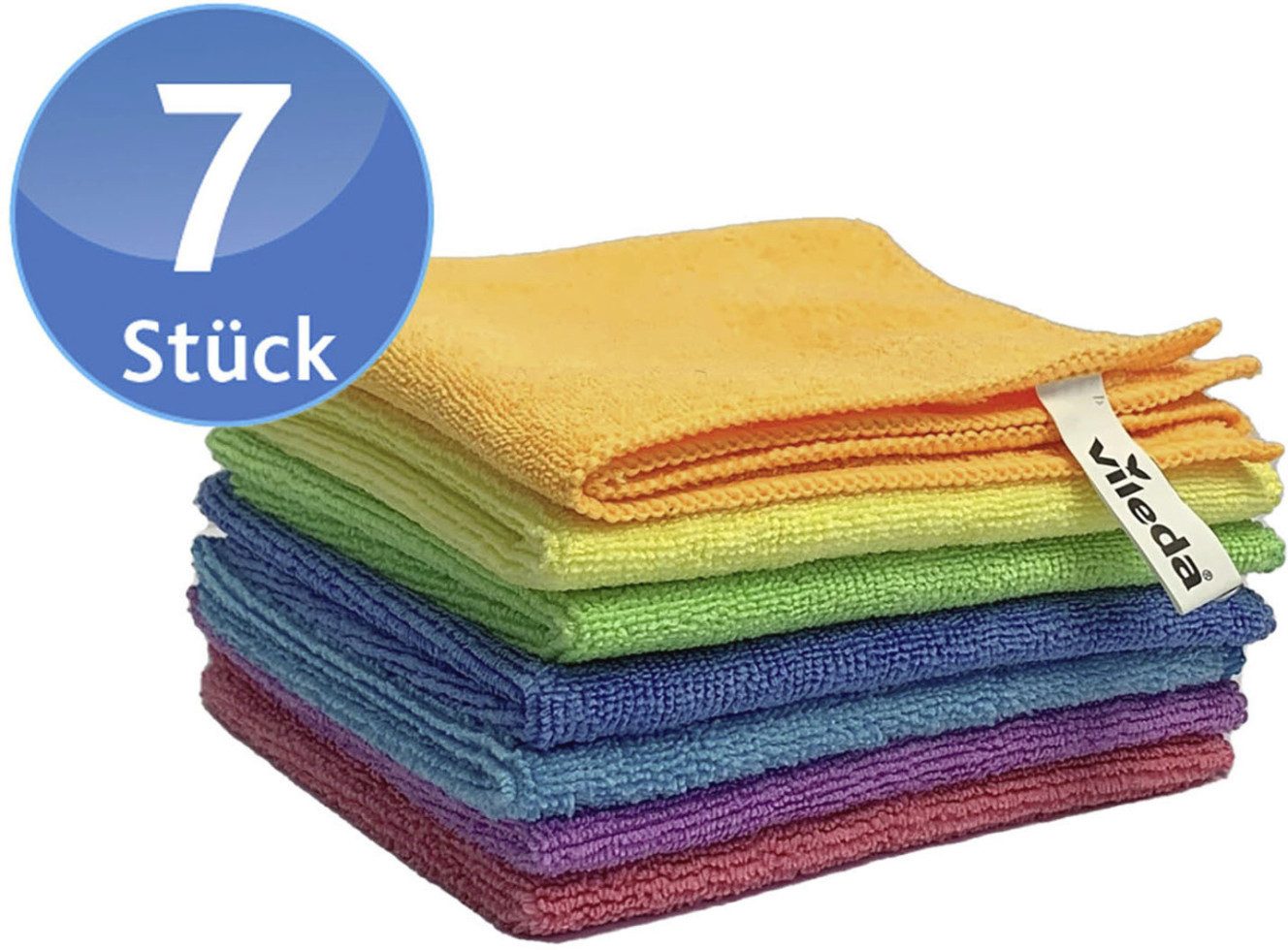 Vileda Vileda Mikrofaser Allzwecktuch Colors XXL 7-er Reinigungstücher (Mikrofaser)