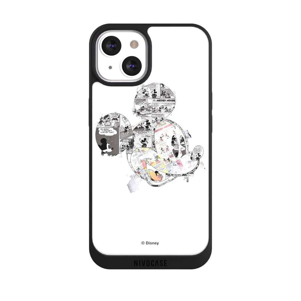 NIVOCASE Handyhülle Mickey Mouse Offizielles Lizenzprodukt Disney Mickey Mouse - Collage, Apple iPhone 13 Handyhülle Hülle NIVOpure Case Schwarz