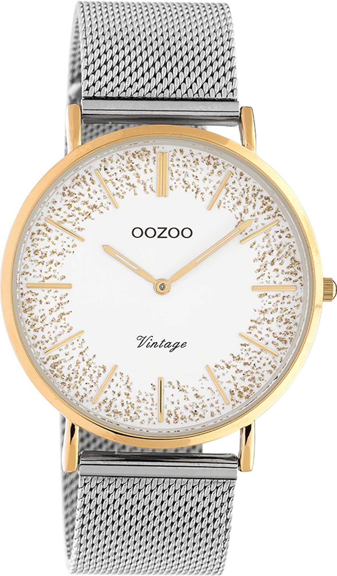 Quarzuhr Oozoo Damen Armbanduhr Edelstahl Analog