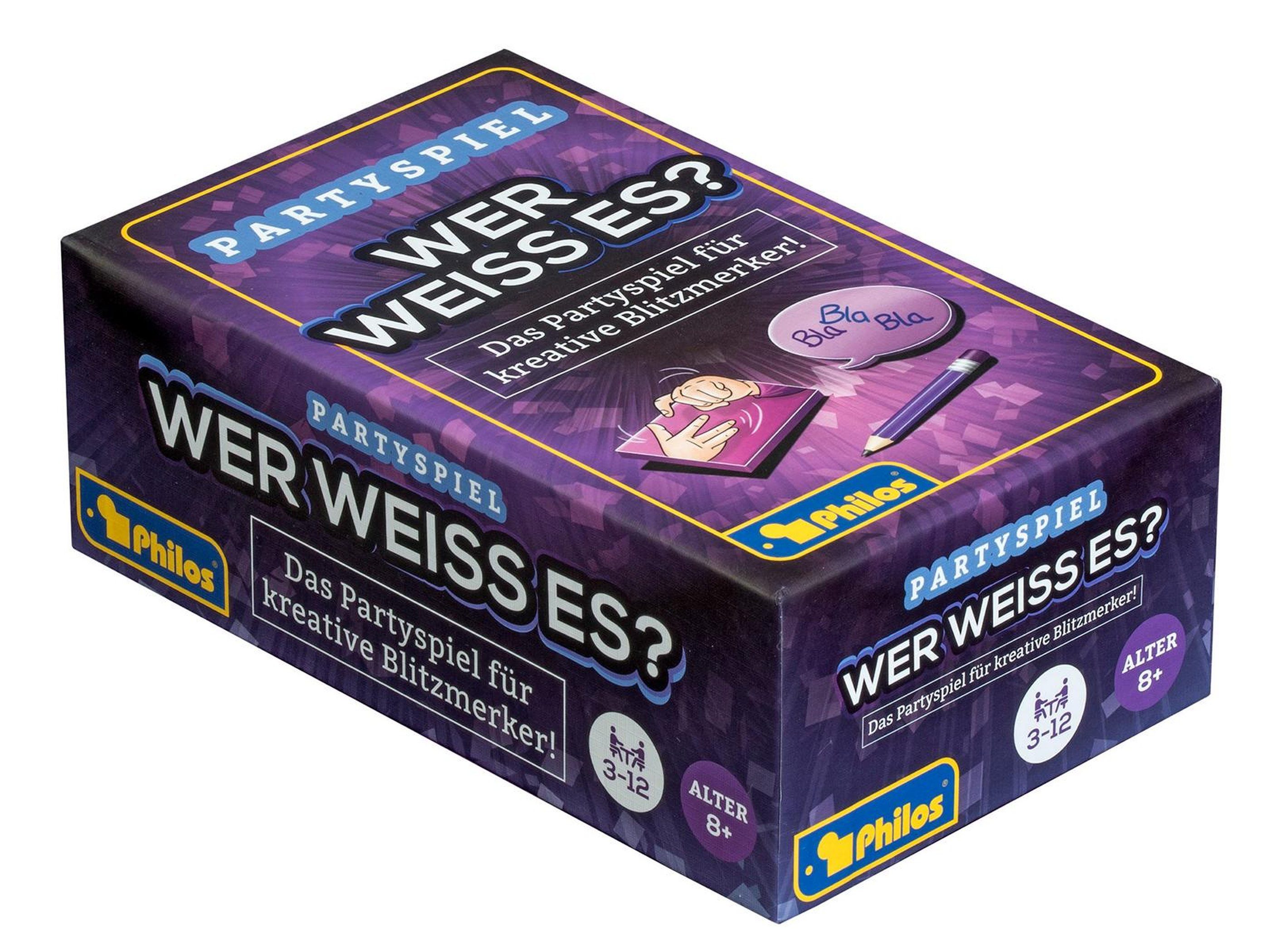 Philos Spiel Philos Wer weiss es? Partyspiel – Kreativer Ratespaß für alle!