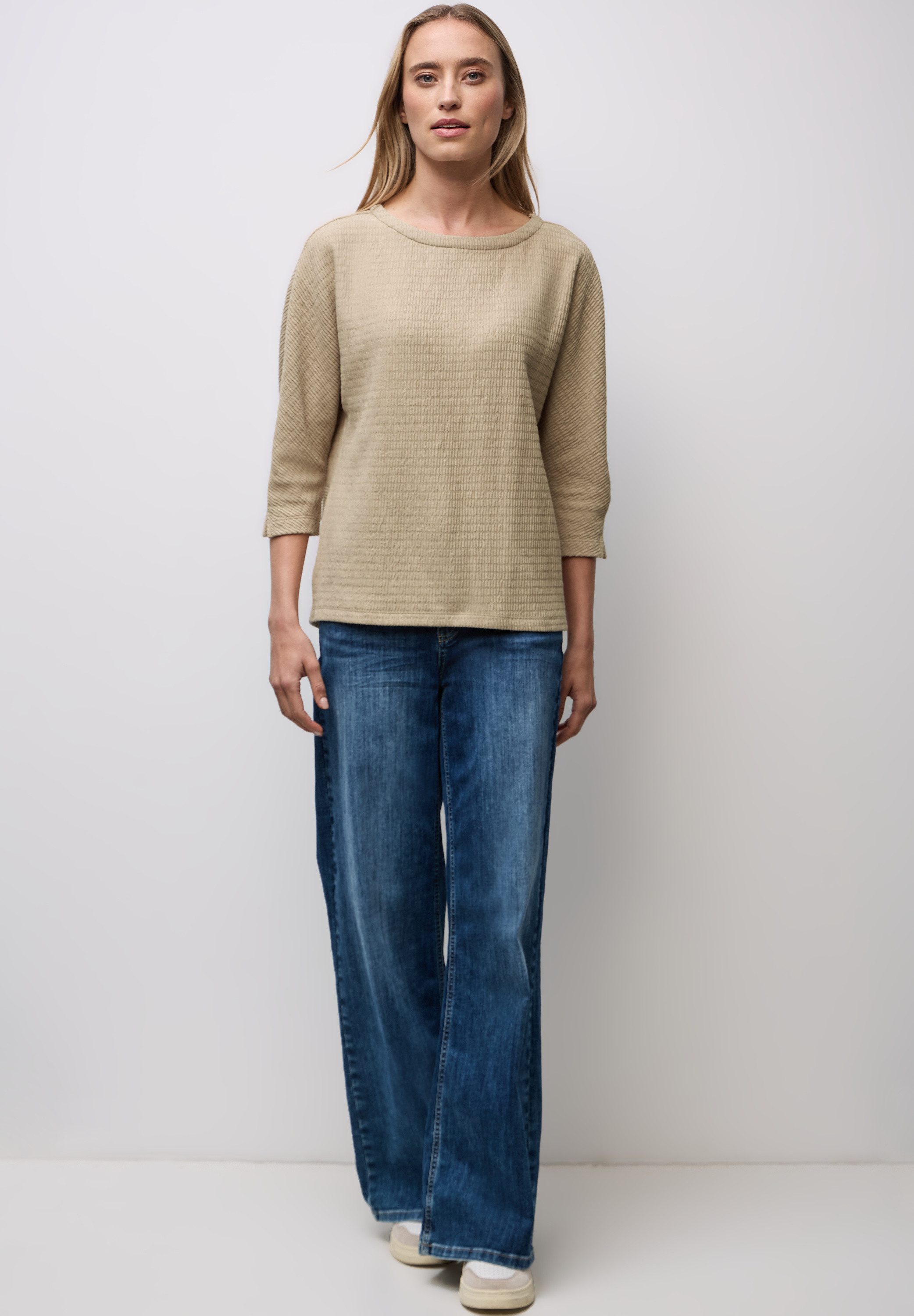 STREET ONE 3/4-Arm-Shirt aus softem Materialmix – Bild 4 von 5